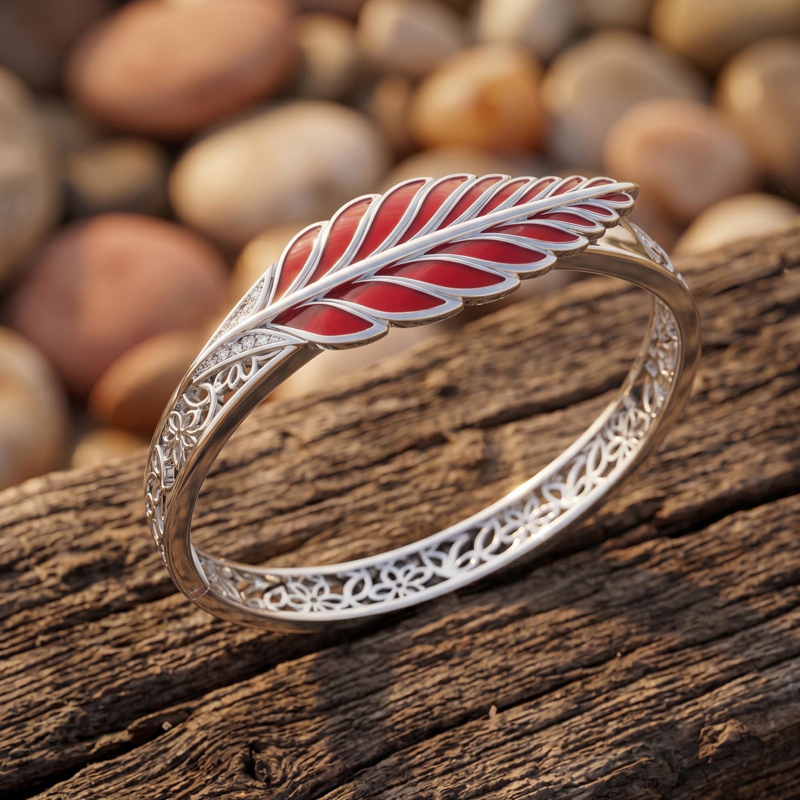Mesa Quill Bracelet - Red 3