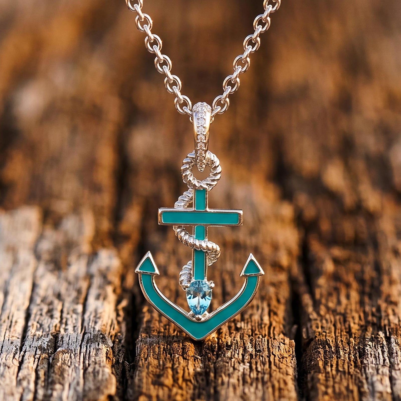 Aqua Haven Necklace - Aquamarine 1
