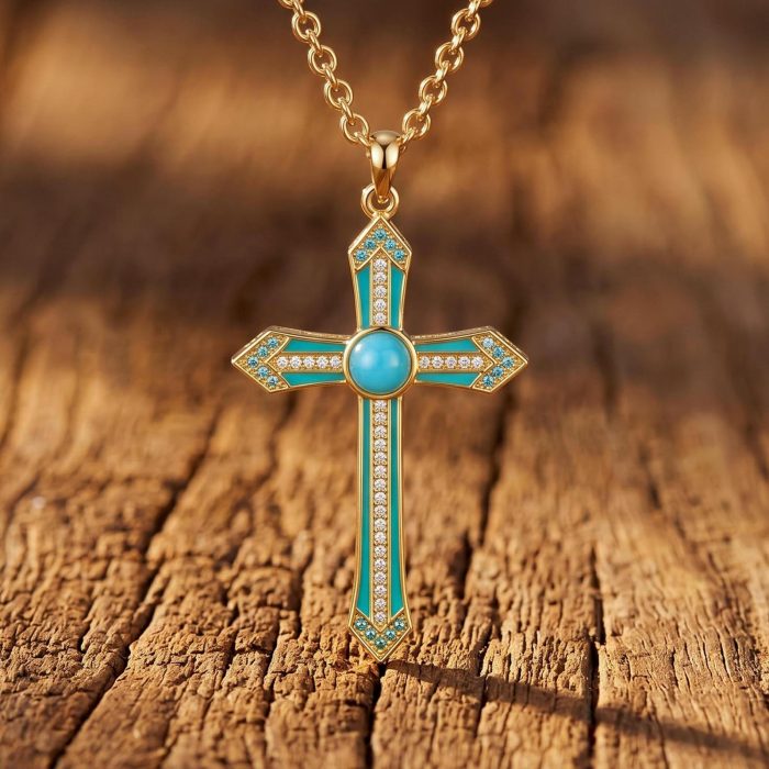 Meridian Lumen Cross Necklace 1
