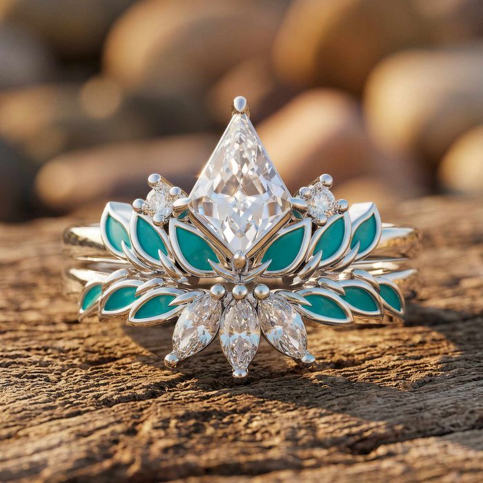 Anthea Harmony Ring - Moissanite 1