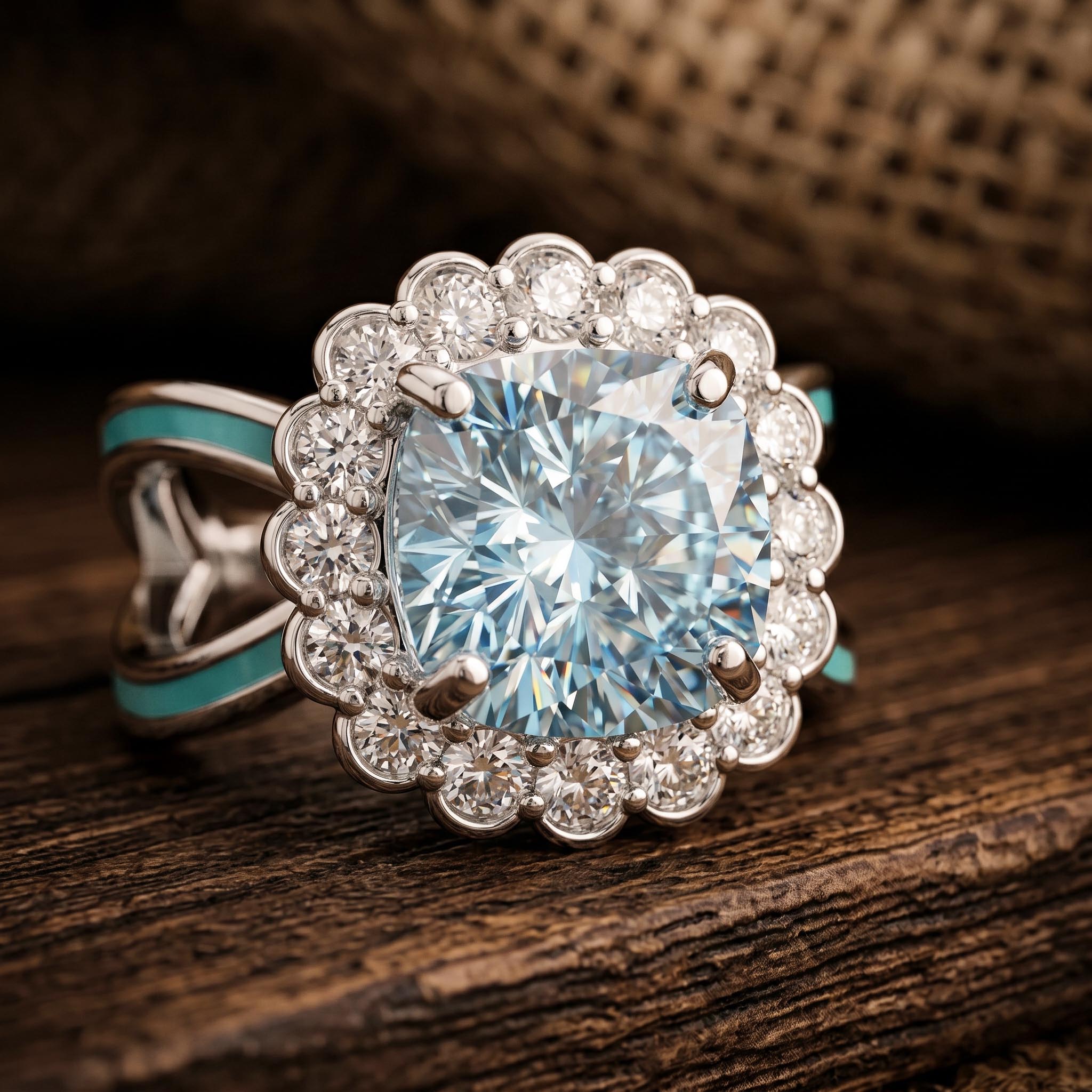 Aureli Bloom Ring - Aquamarine 3