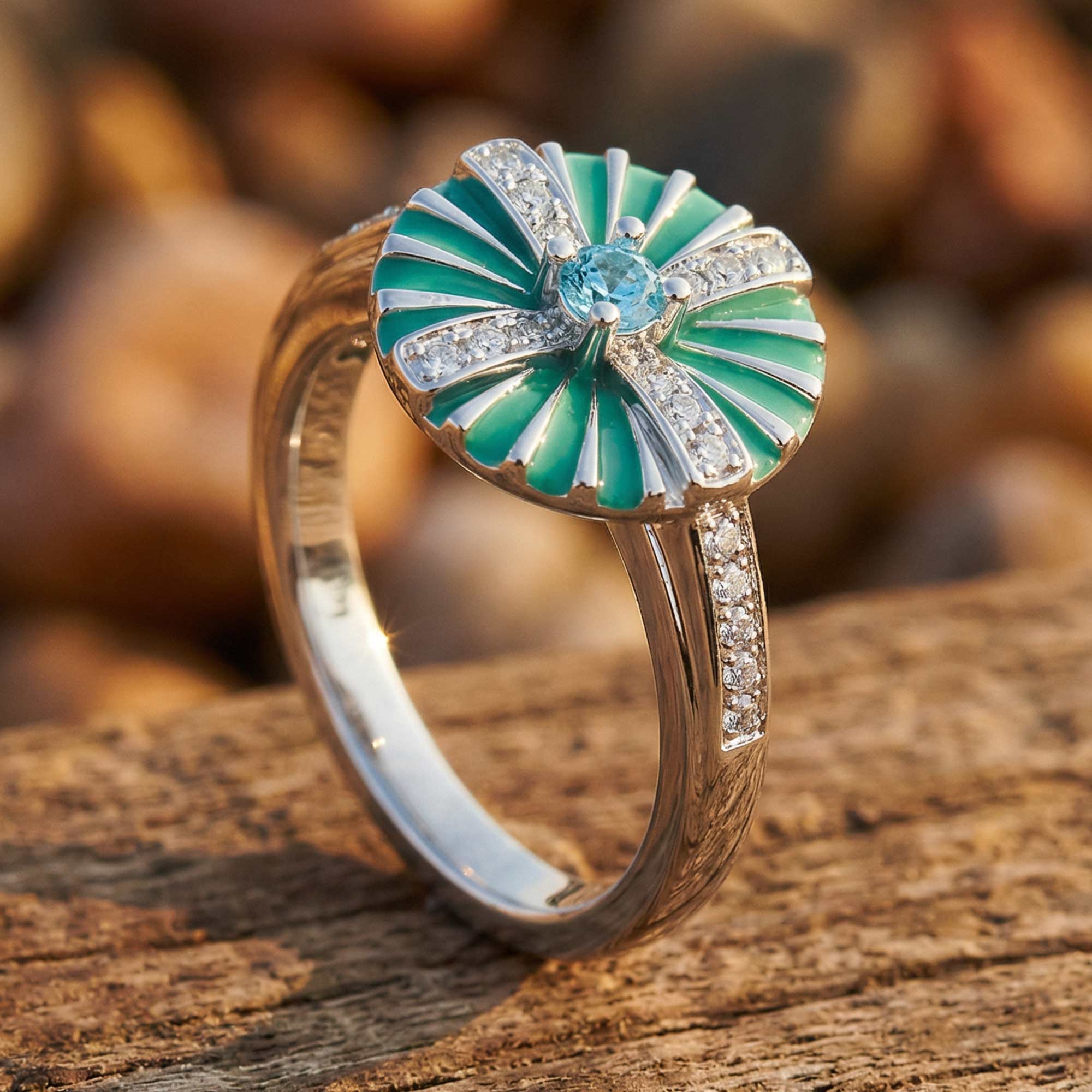 Azure Compass Ring 3