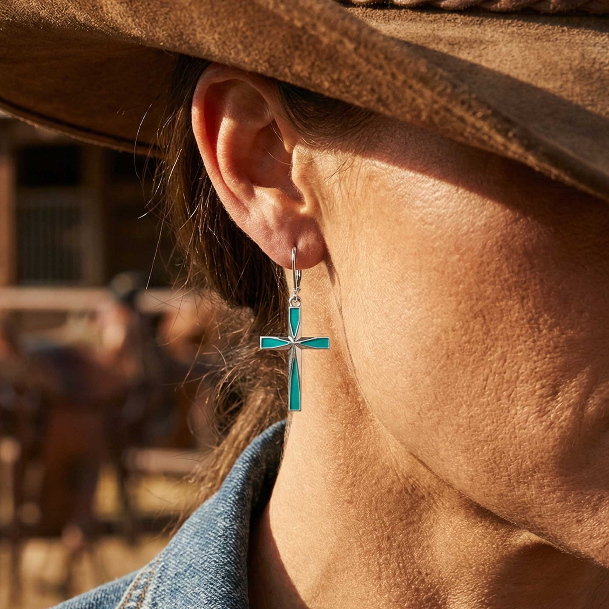 Azure Faith Earrings 2