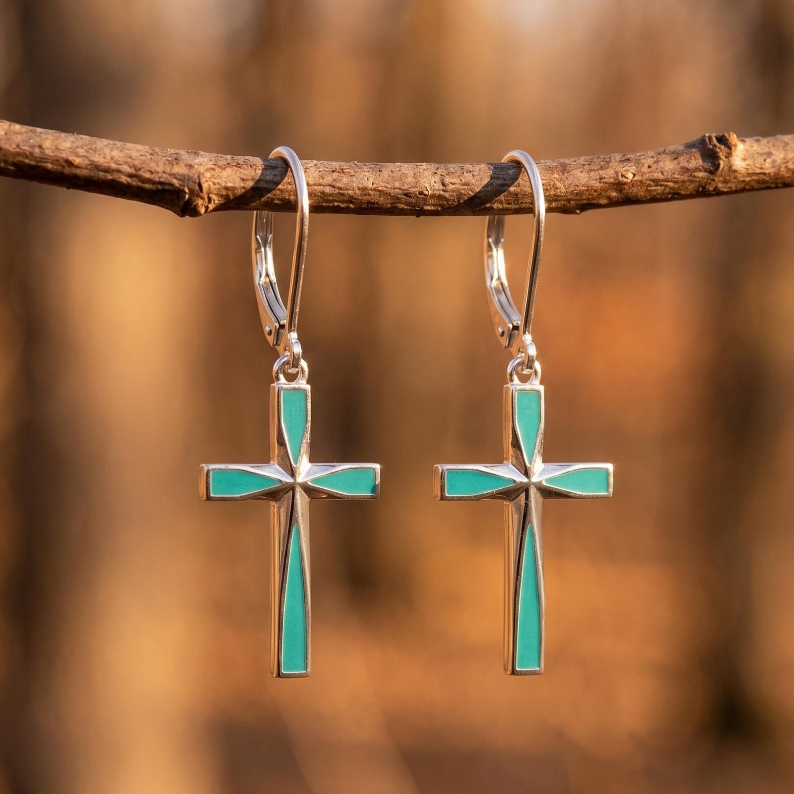 Azure Faith Earrings 1