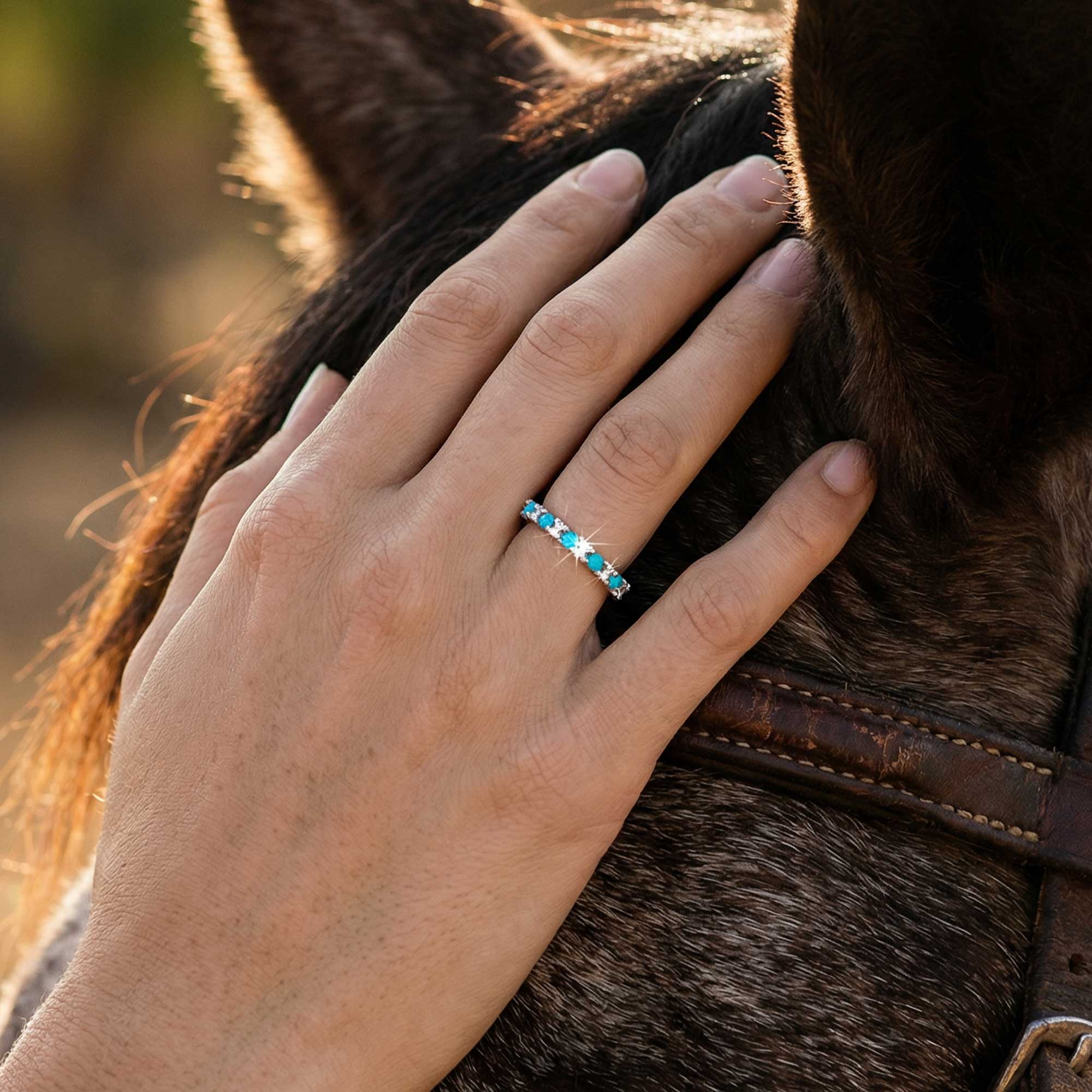 Azure Gleam Ring - Turquoise 2