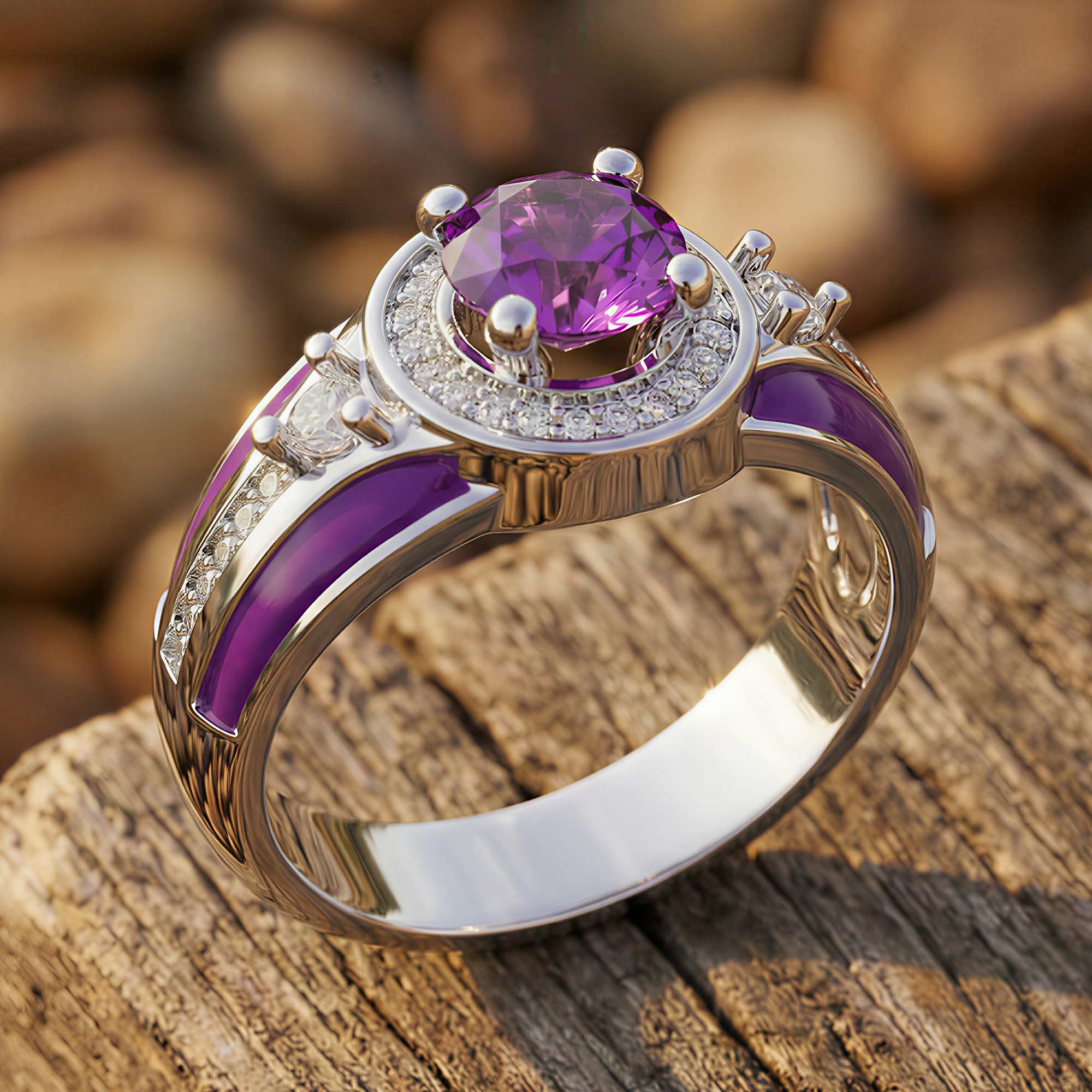 Brave Belt Ring - Amethyst 3