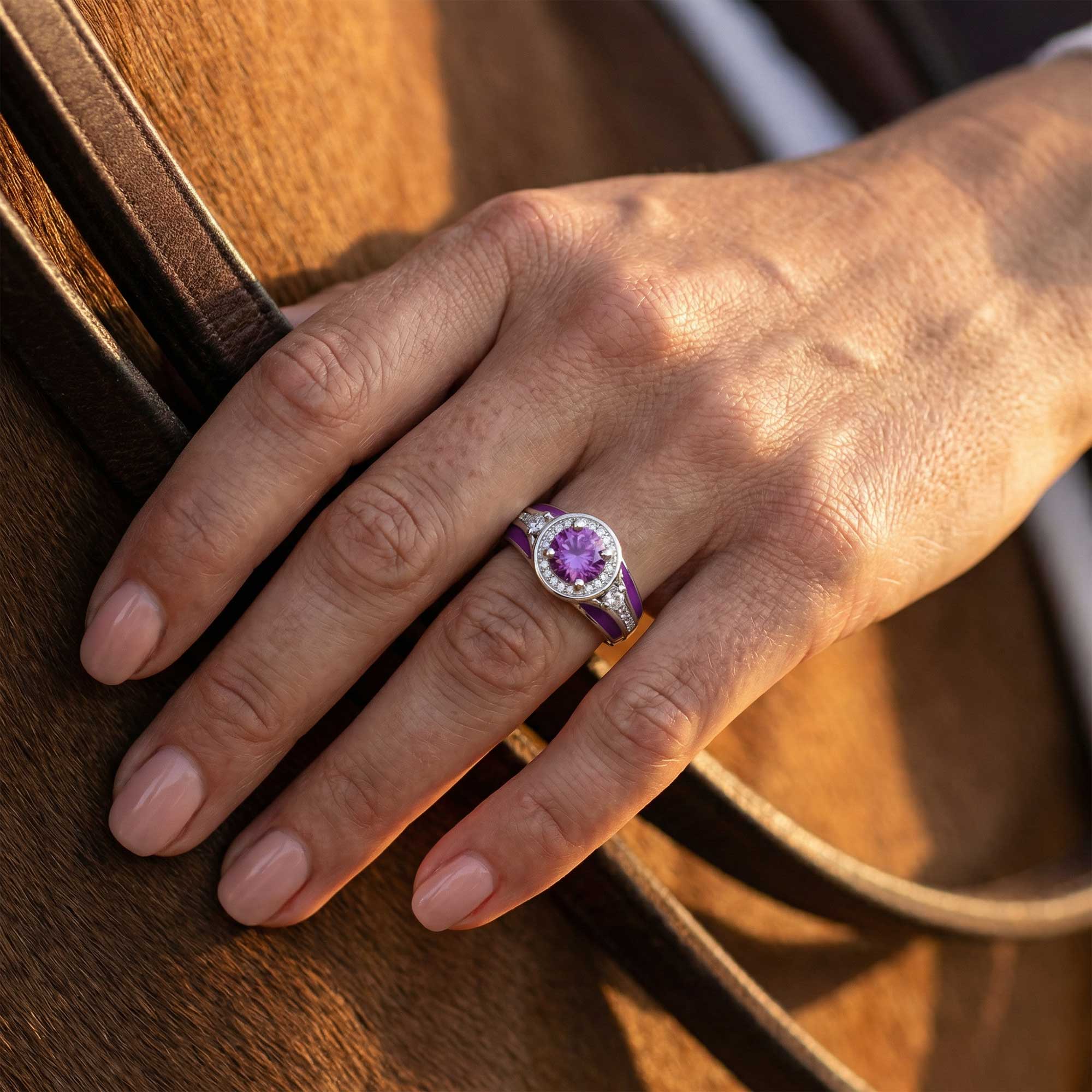 Brave Belt Ring - Amethyst 2