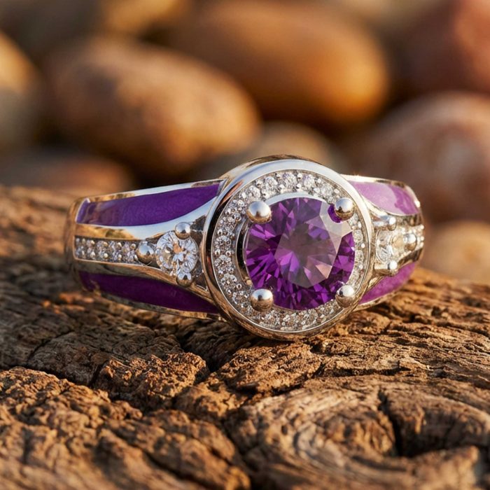 Brave Belt Ring - Amethyst 1