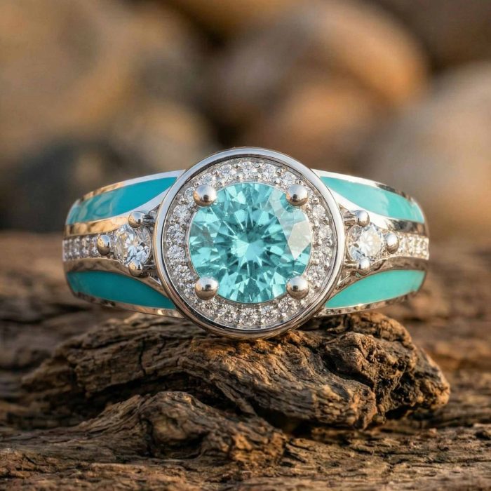 Brave Belt Ring - Aquamarine 1