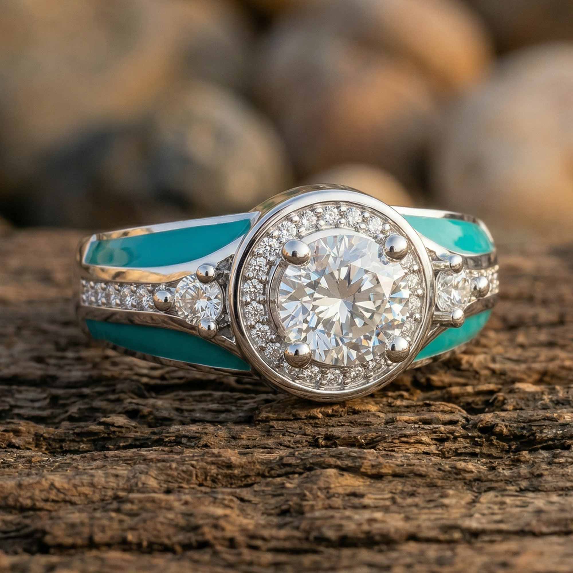 Brave Belt Ring - Moissanite 1