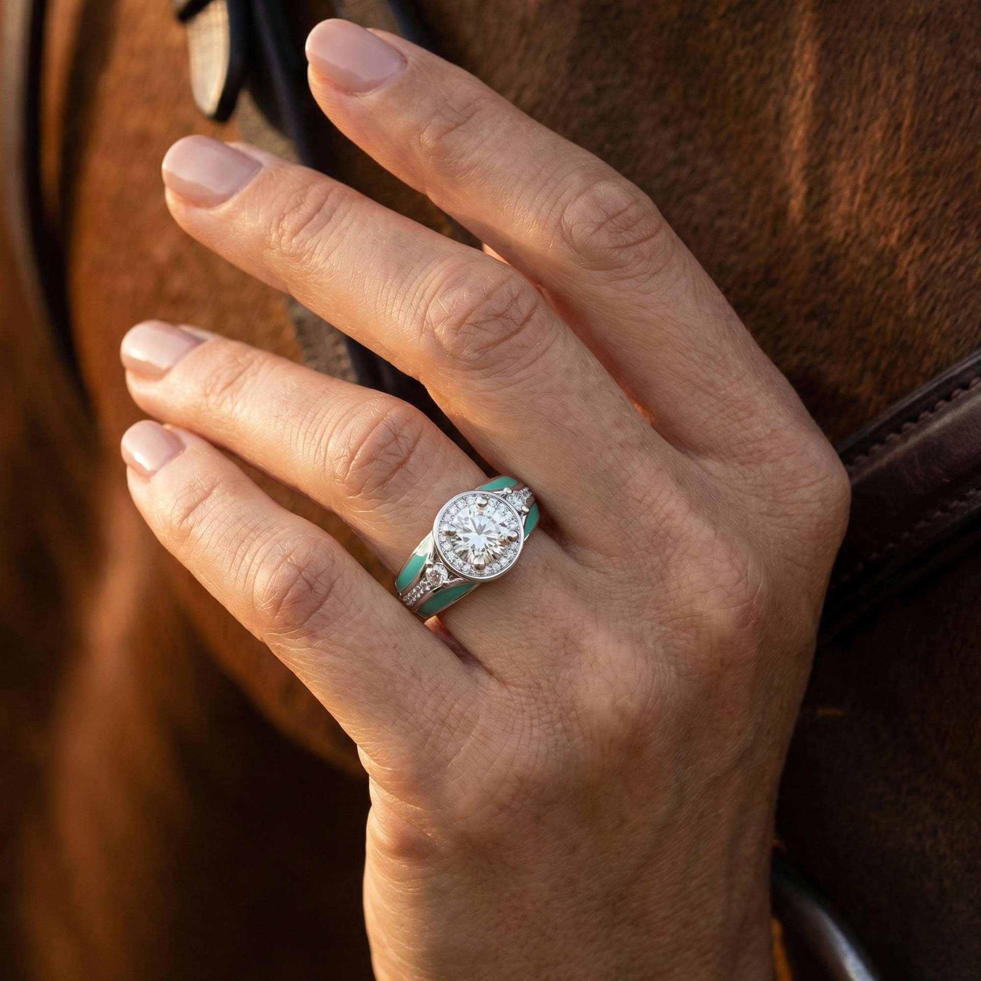 Brave Belt Ring - Moissanite 2