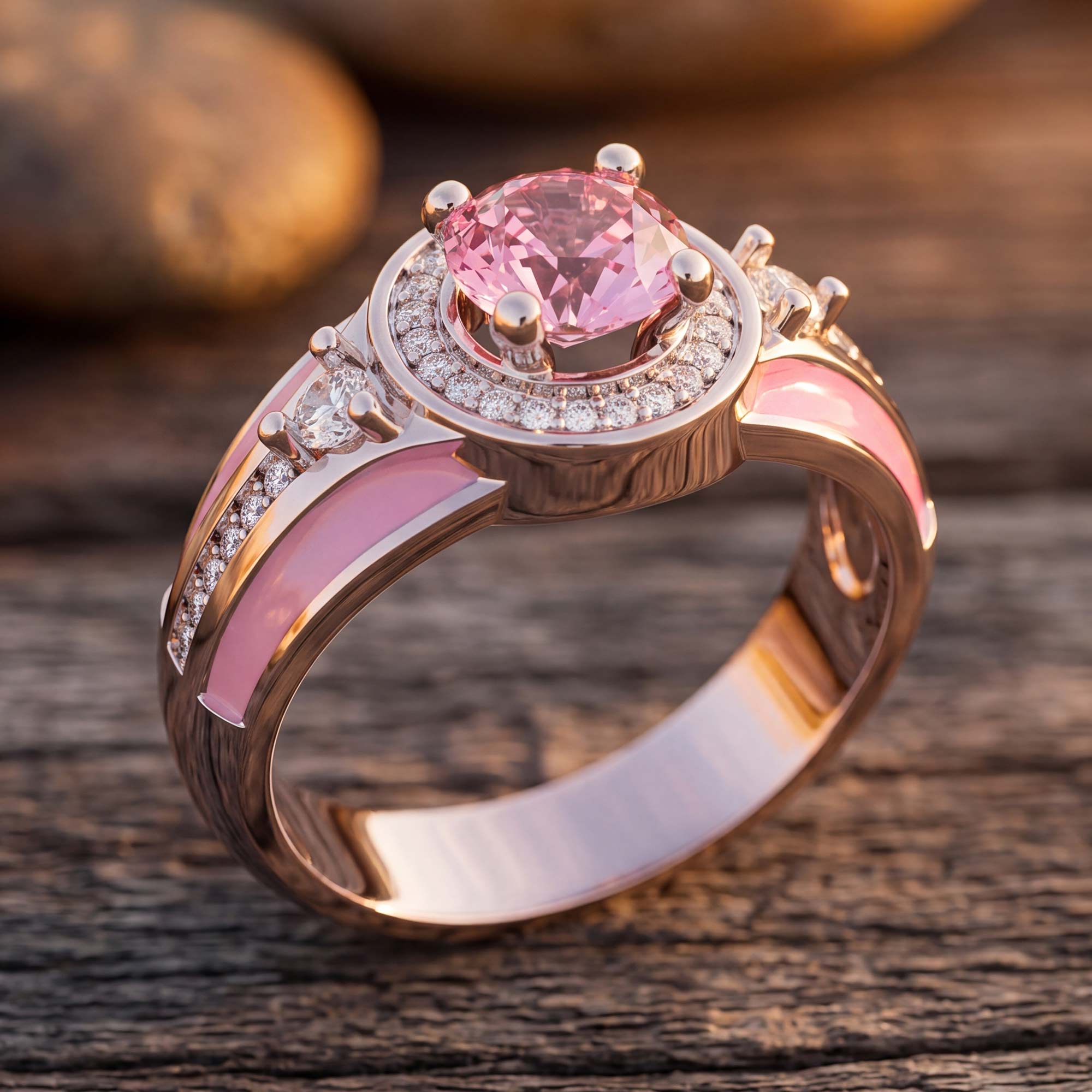 Brave Belt Ring - Rose Quartz 3