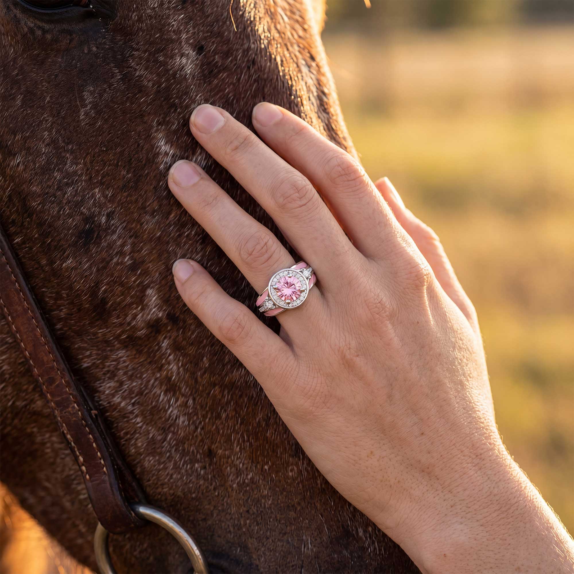 Brave Belt Ring - Rose Quartz 4