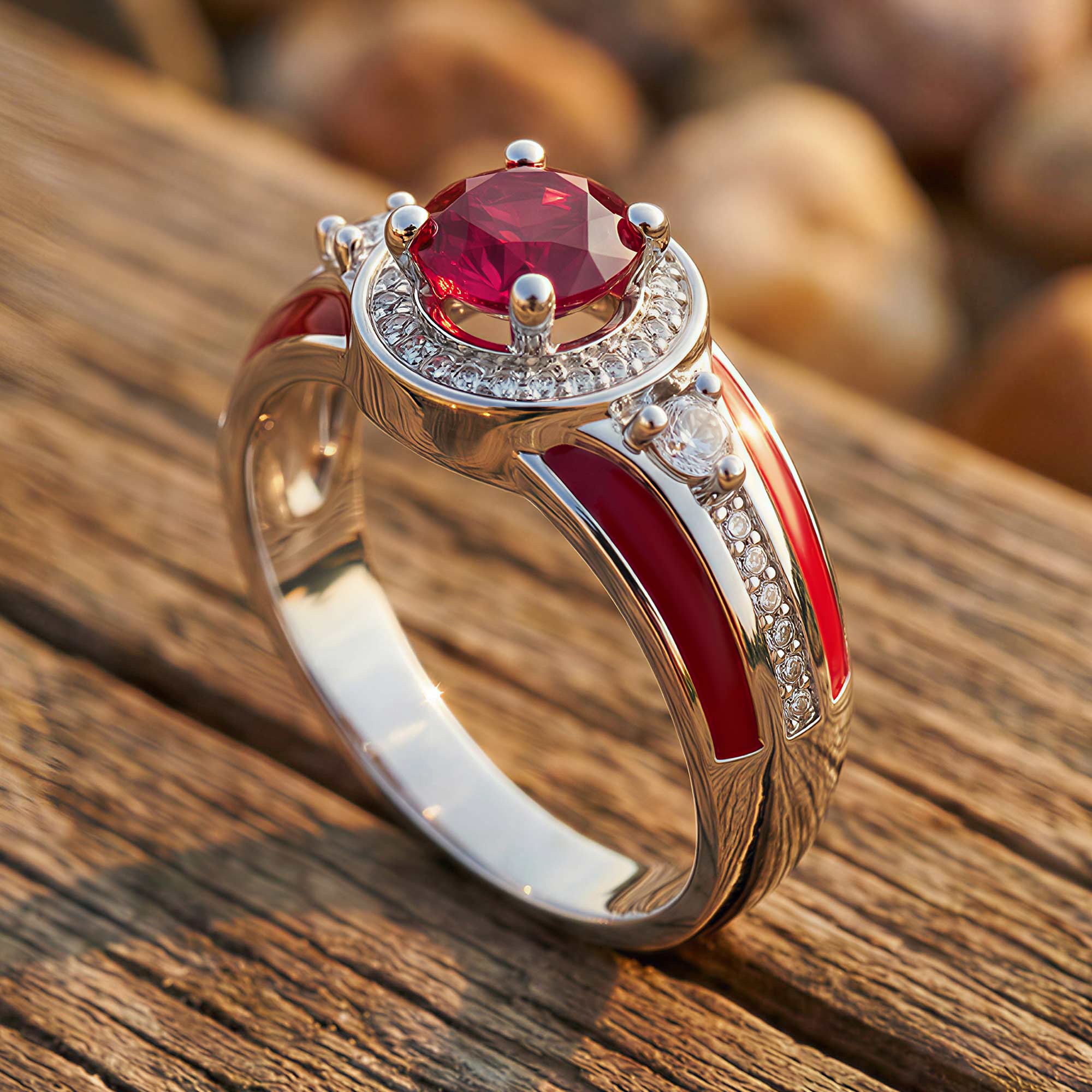 Brave Belt Ring - Ruby 3