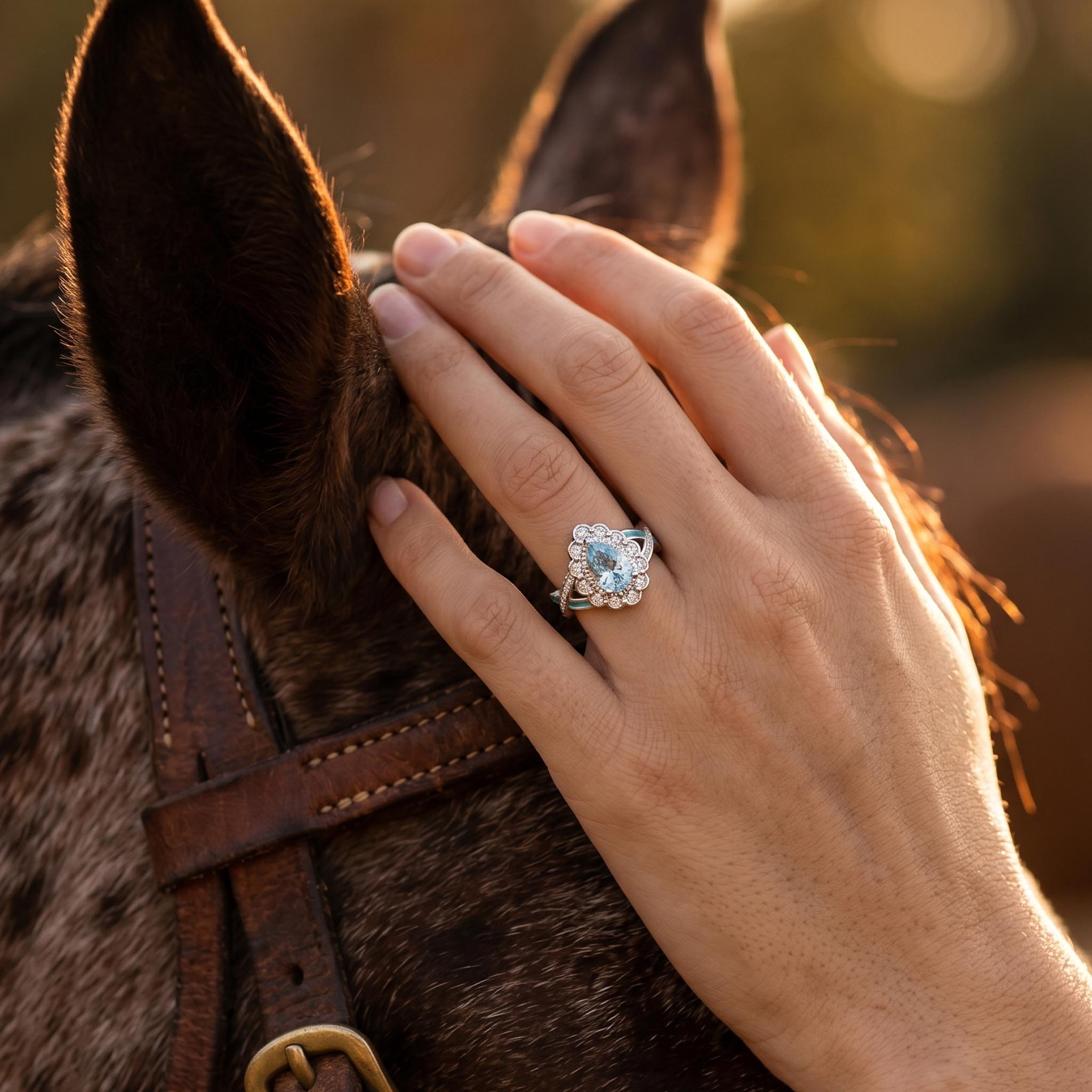 Calyra Dew Ring - Aquamarine 4
