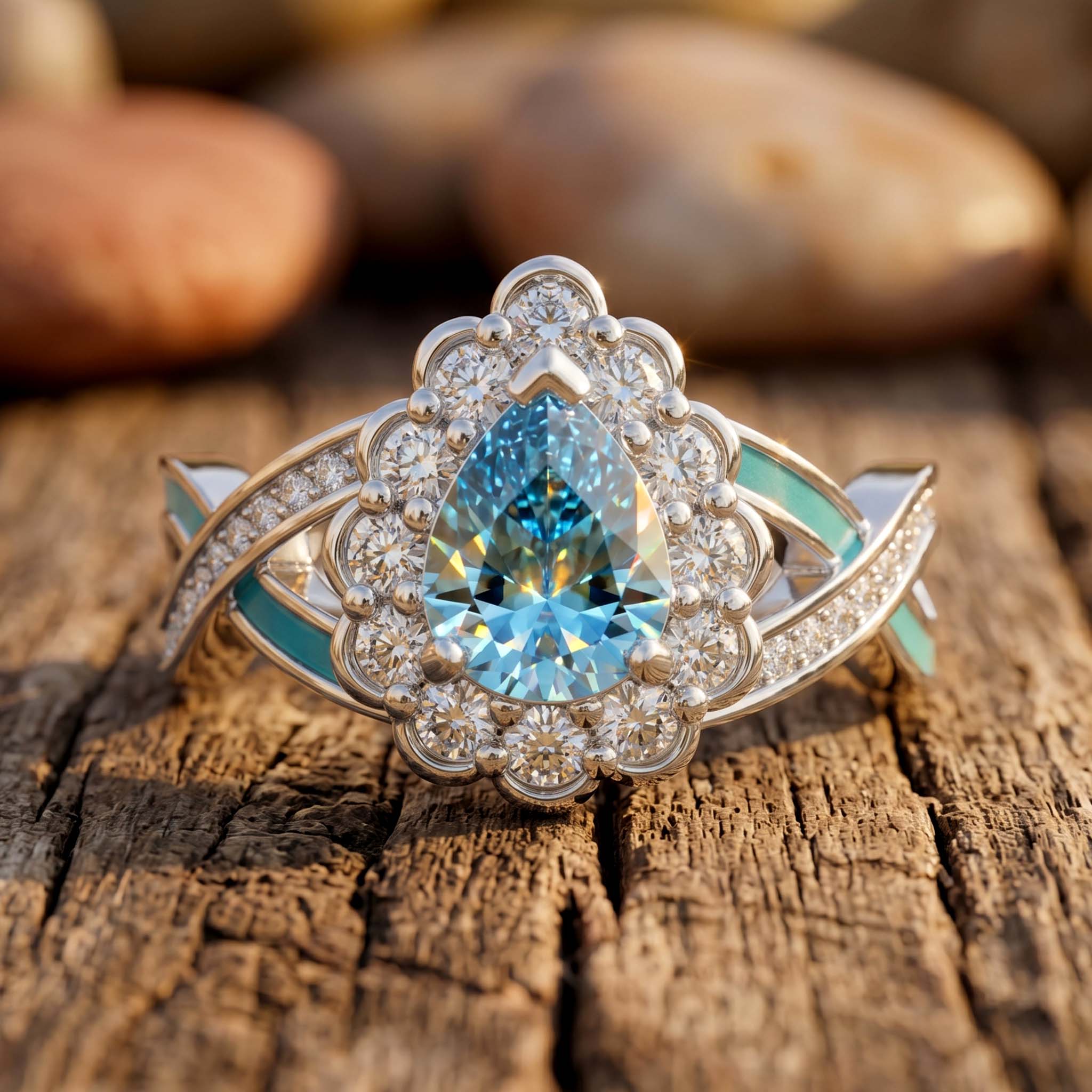 Calyra Dew Ring - Aquamarine 1