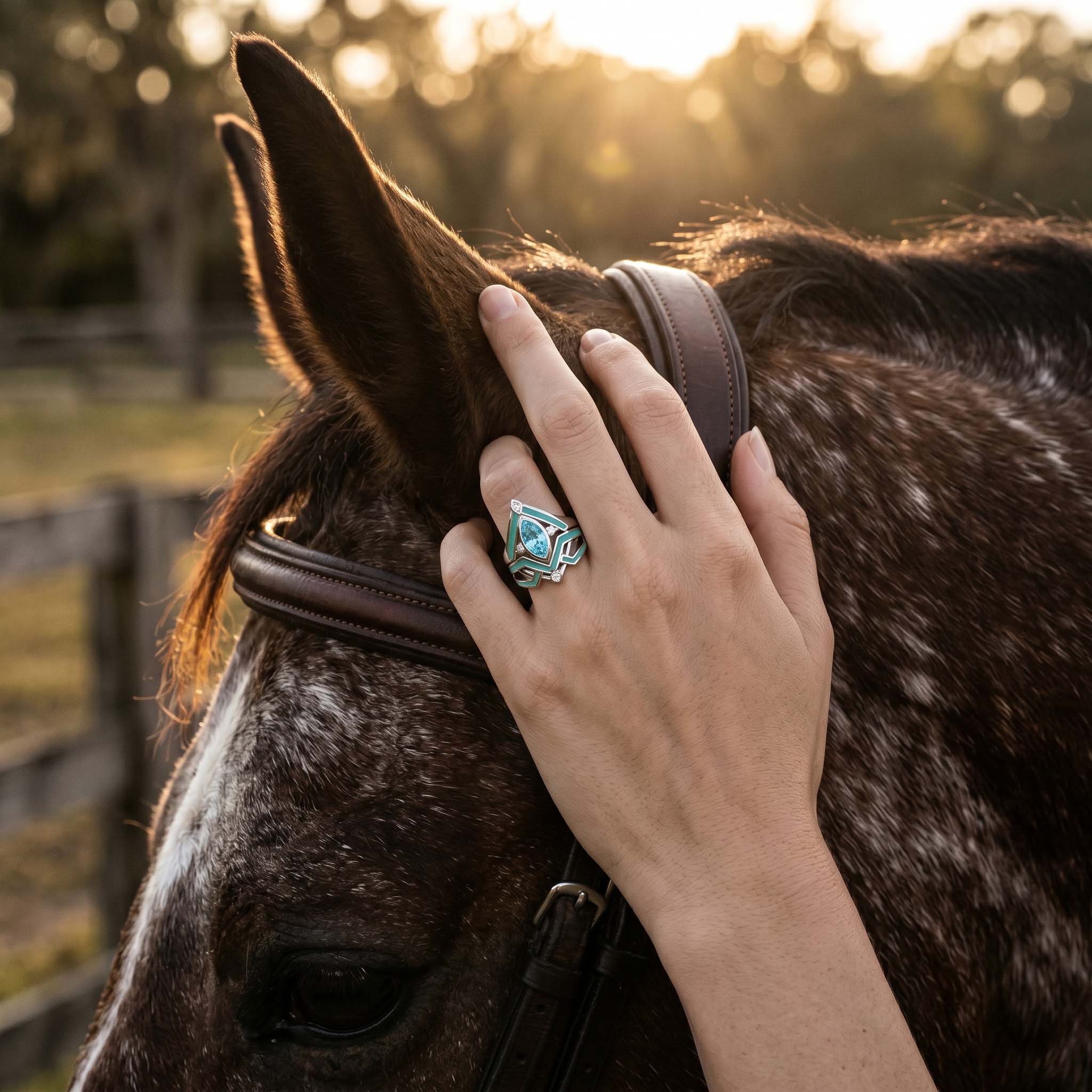 Canyon Peak Ring - Aquamarine 4