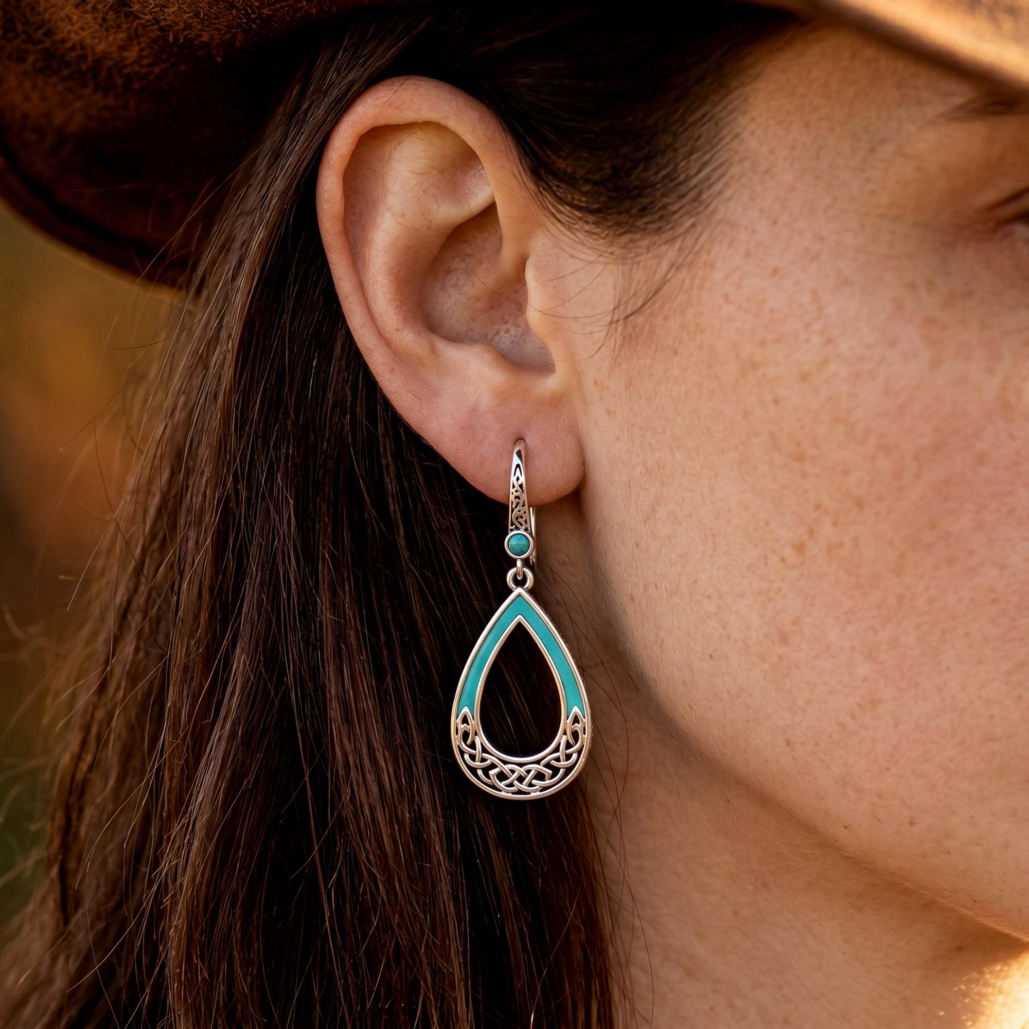 Canyon Teardrop Earrings - Turquoise 4