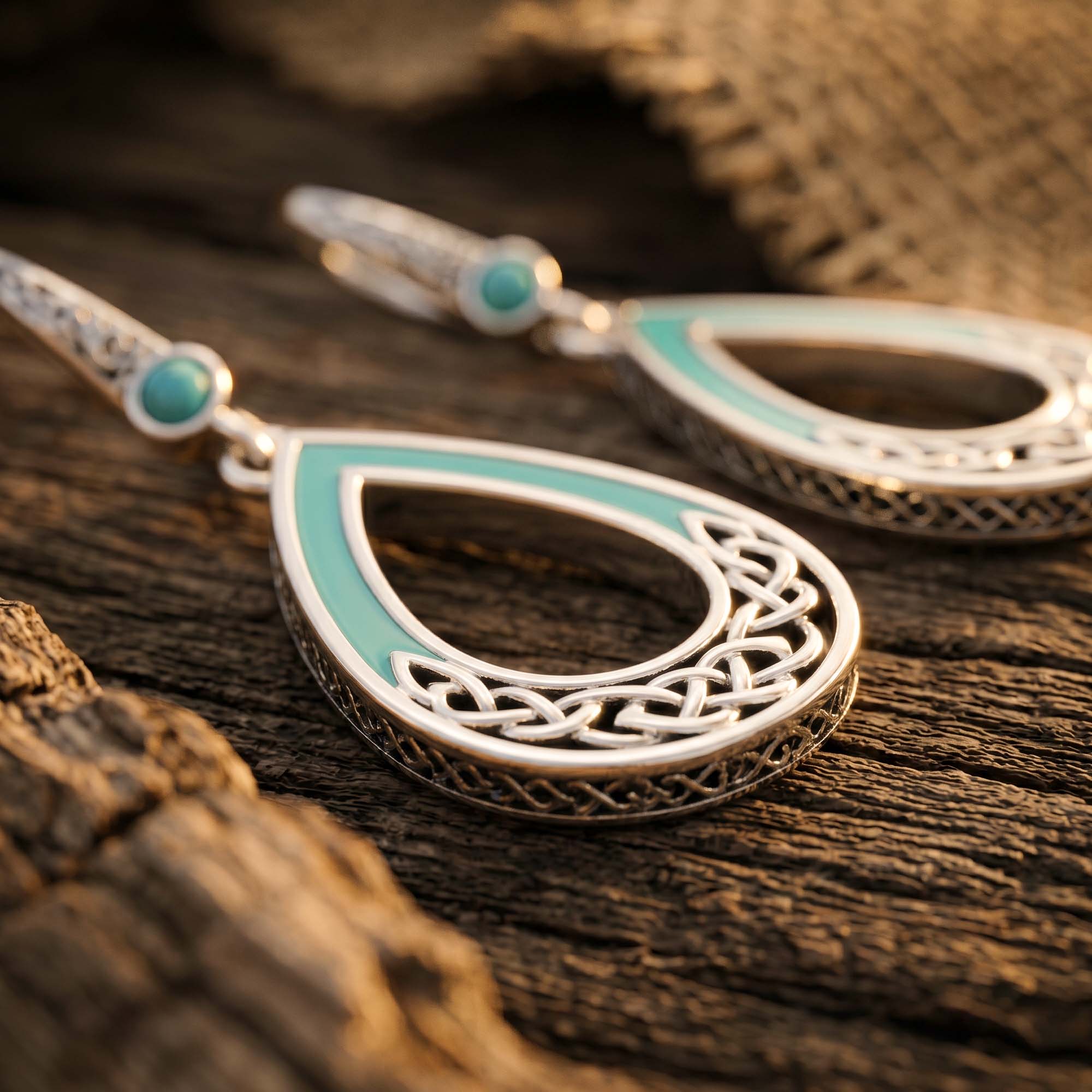 Canyon Teardrop Earrings - Turquoise 3