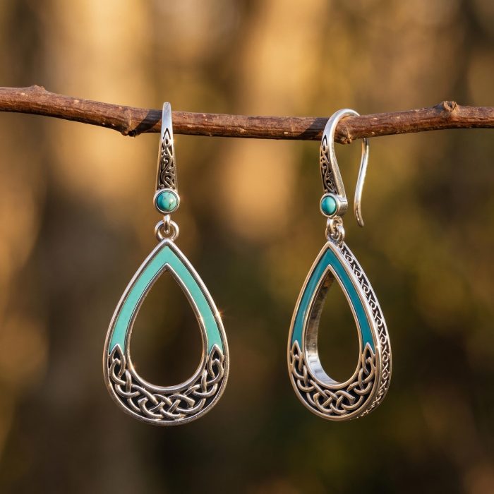 Canyon Teardrop Earrings - Turquoise 1