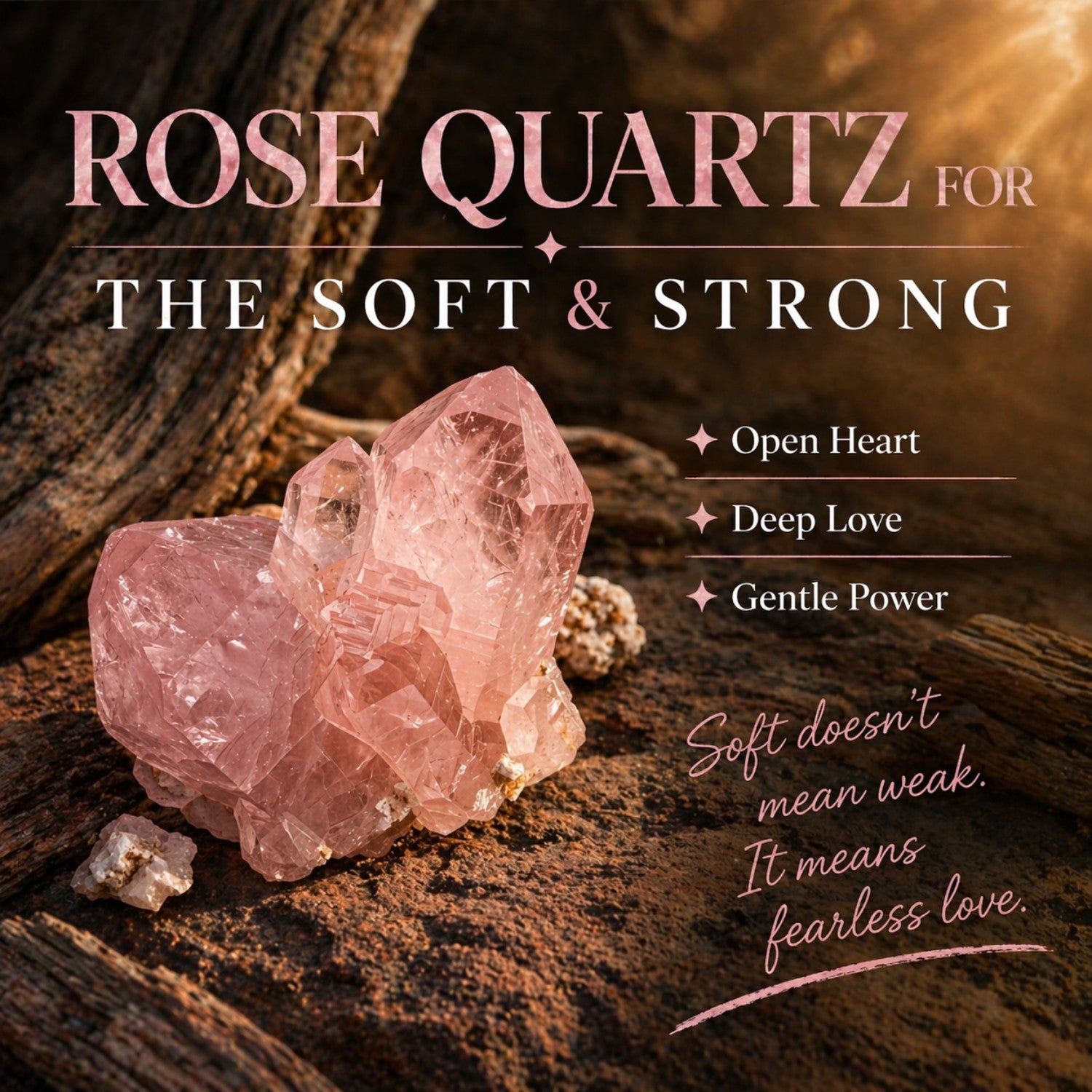 Cascading Ridges Ring - Rose Quartz 4