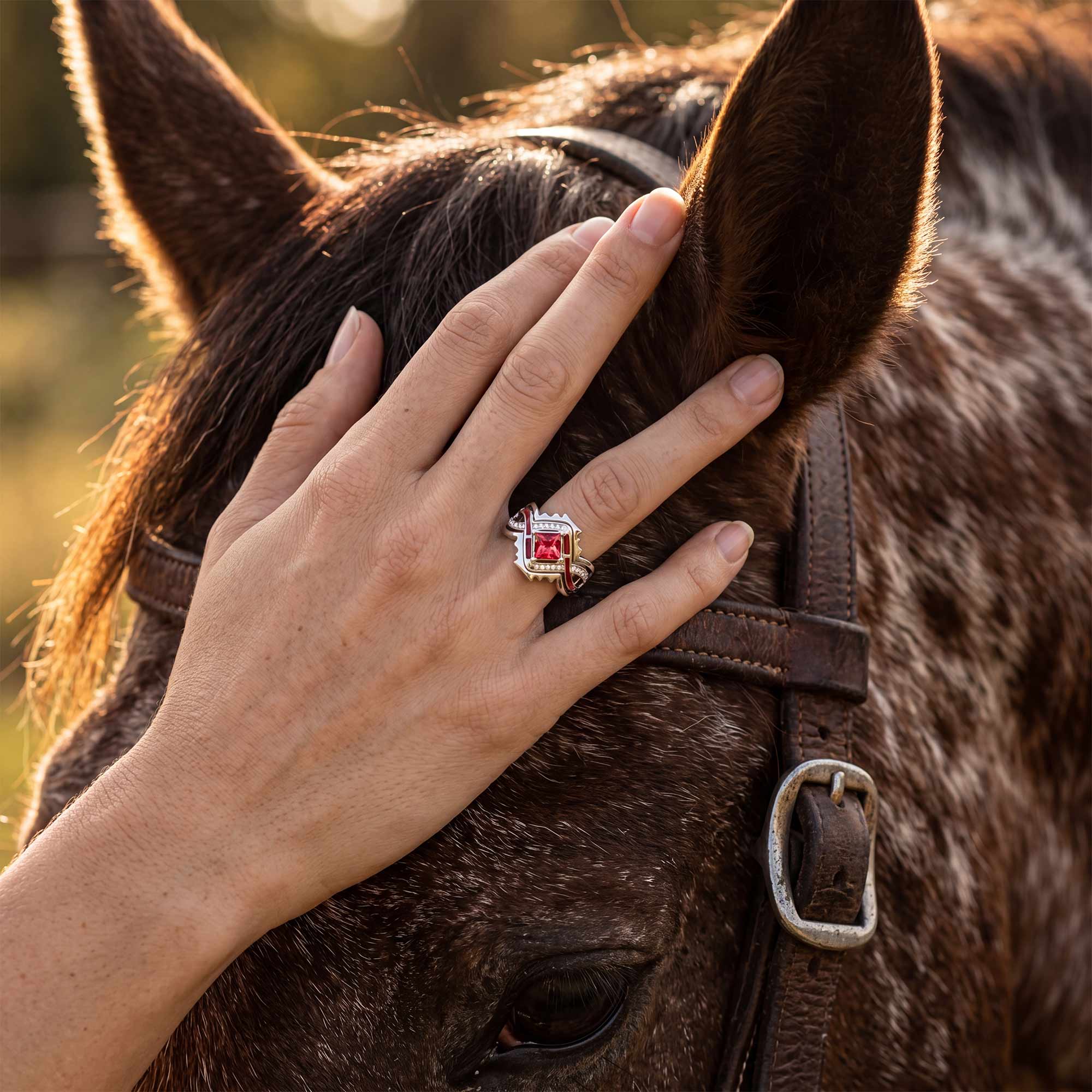 Cascading Ridges Ring - Ruby 2