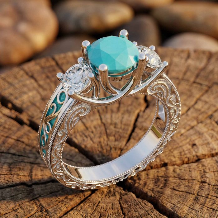 Century Romance Ring - Turquoise 1