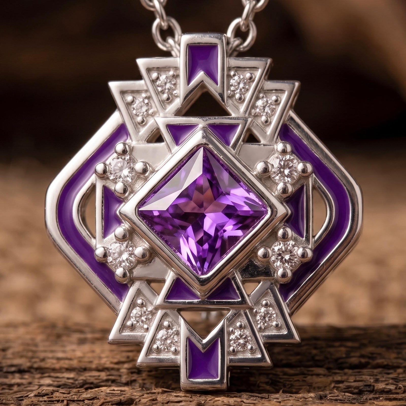 Chief's Crown Necklace - Amethyst 3
