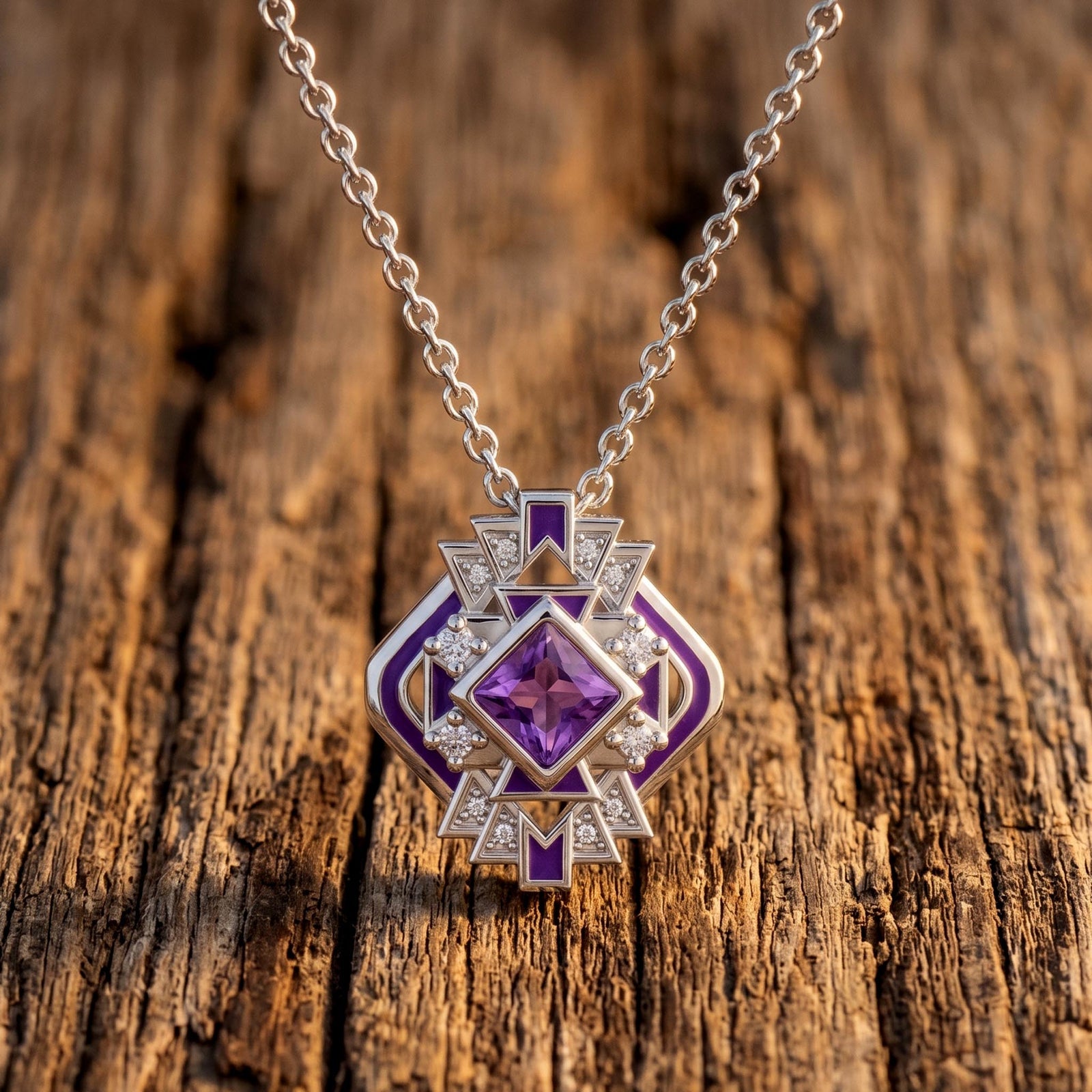 Chief's Crown Necklace - Amethyst 1