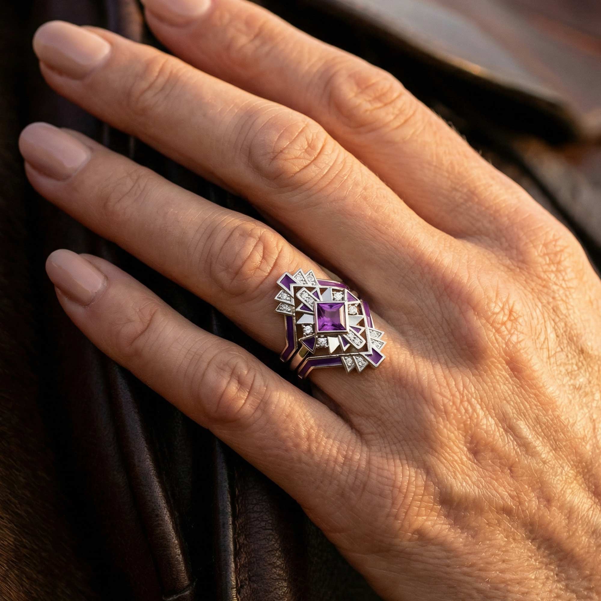Chief's Crown Ring - Amethyst 2