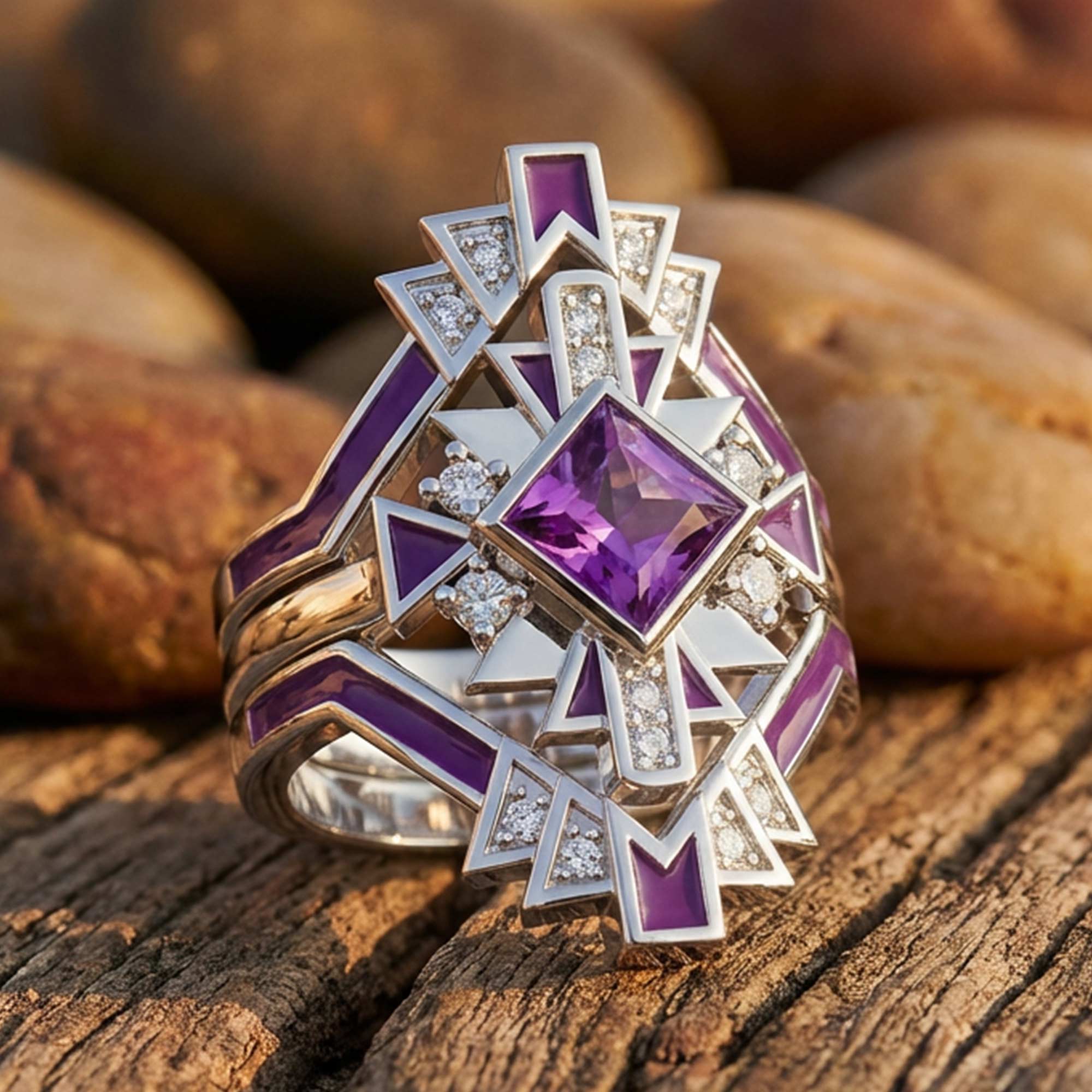 Chief's Crown Ring - Amethyst 1