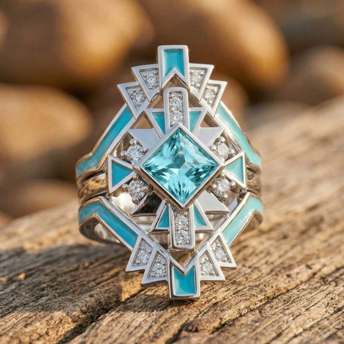 Chief's Crown Ring - Aquamarine 1