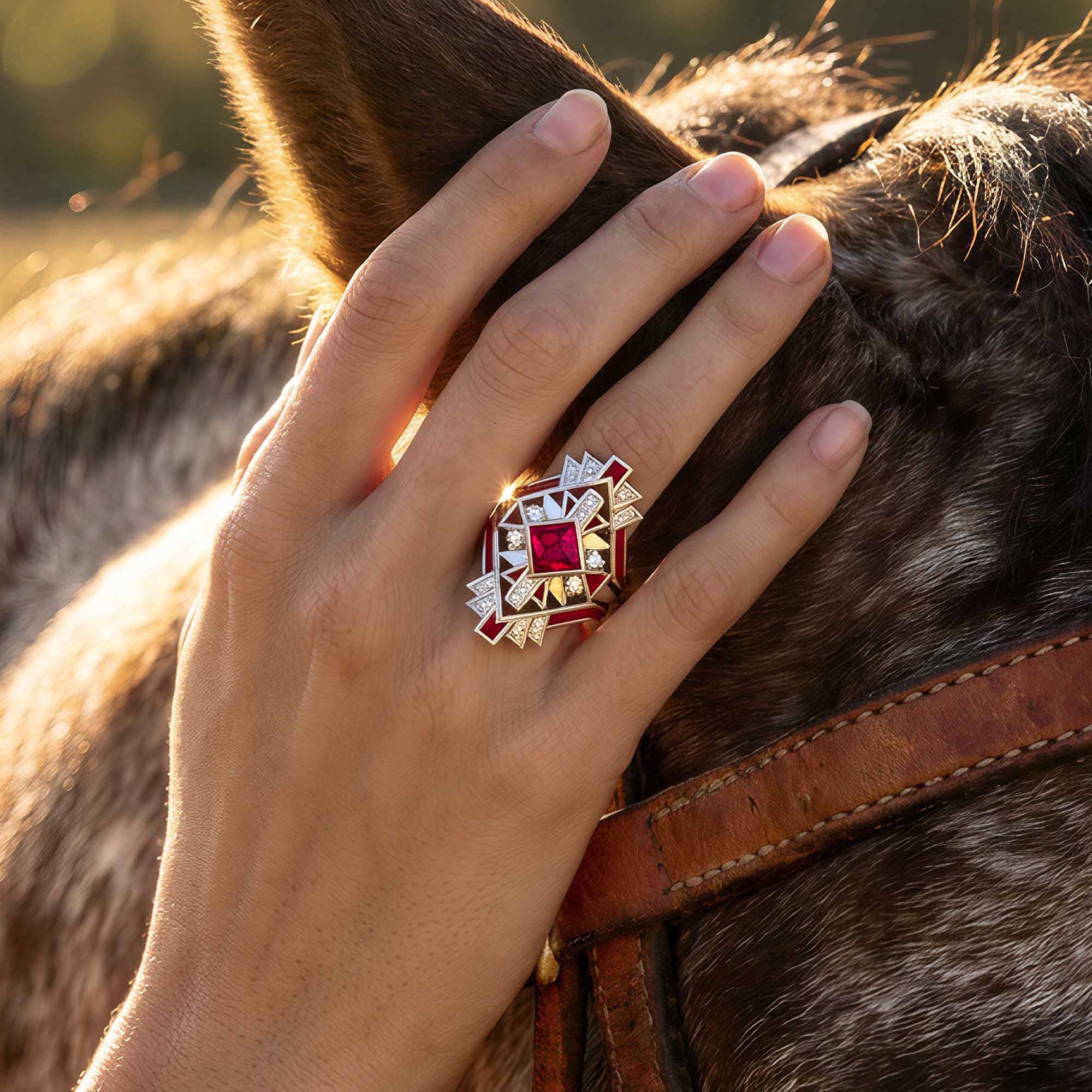 Chief's Crown Ring - Ruby 2
