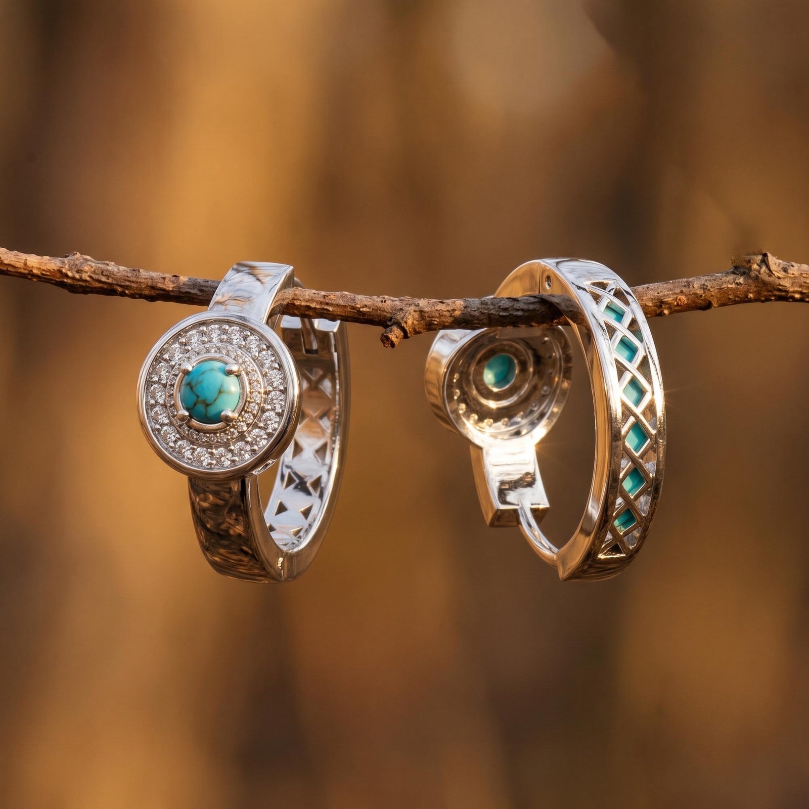 Competitive Spirit Earrings - Turquoise 1