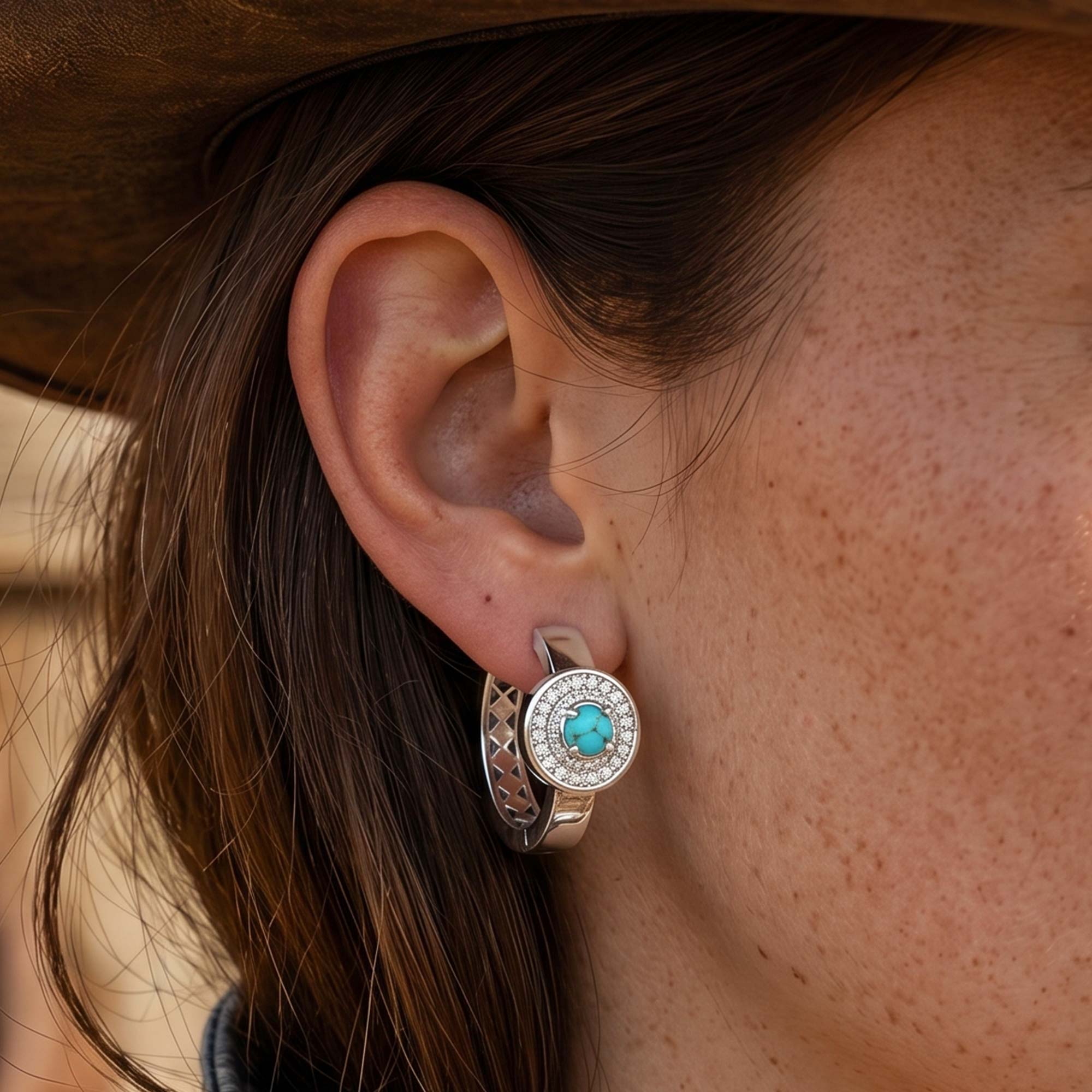 Competitive Spirit Earrings - Turquoise 4