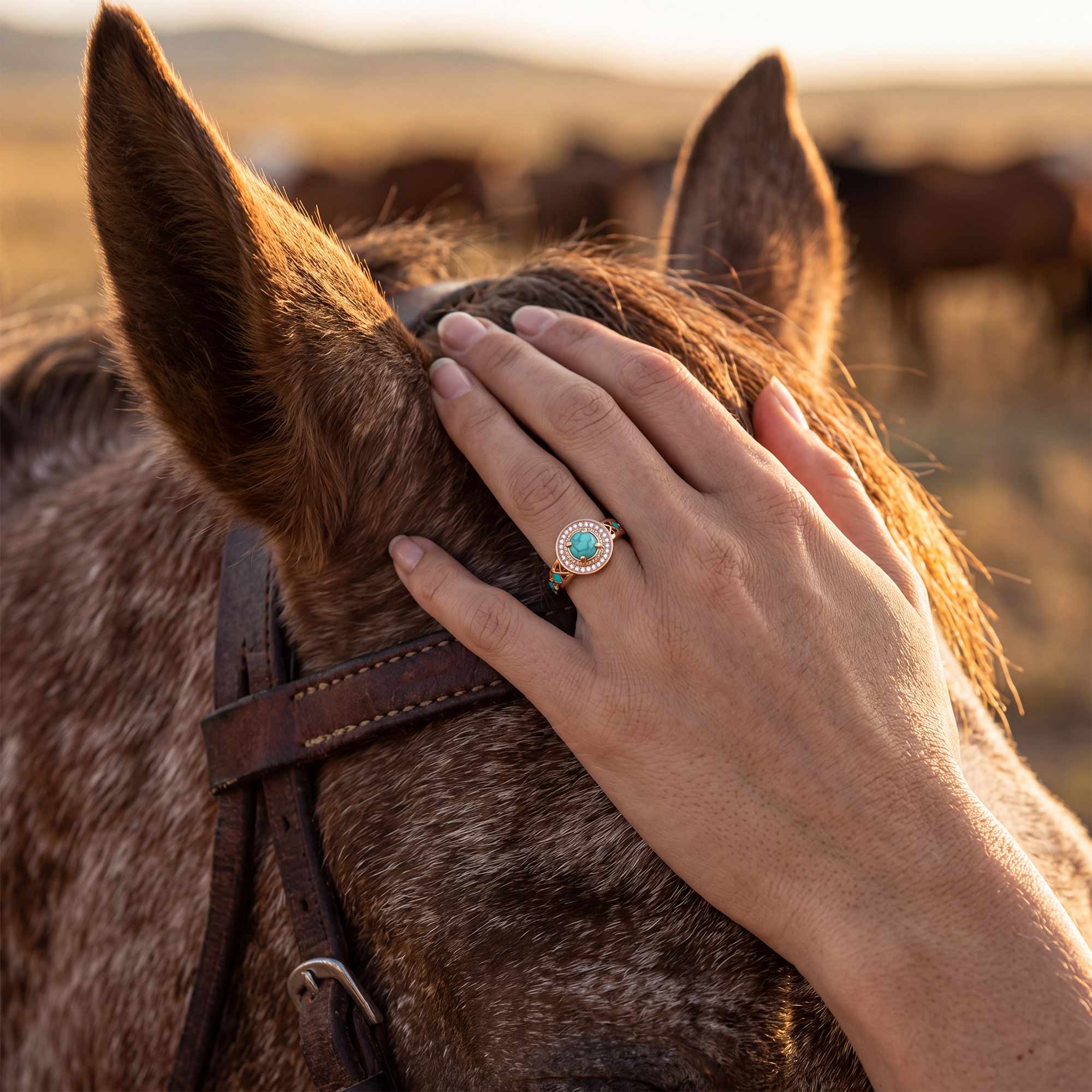 Competitive Spirit Ring - Turquoise 2