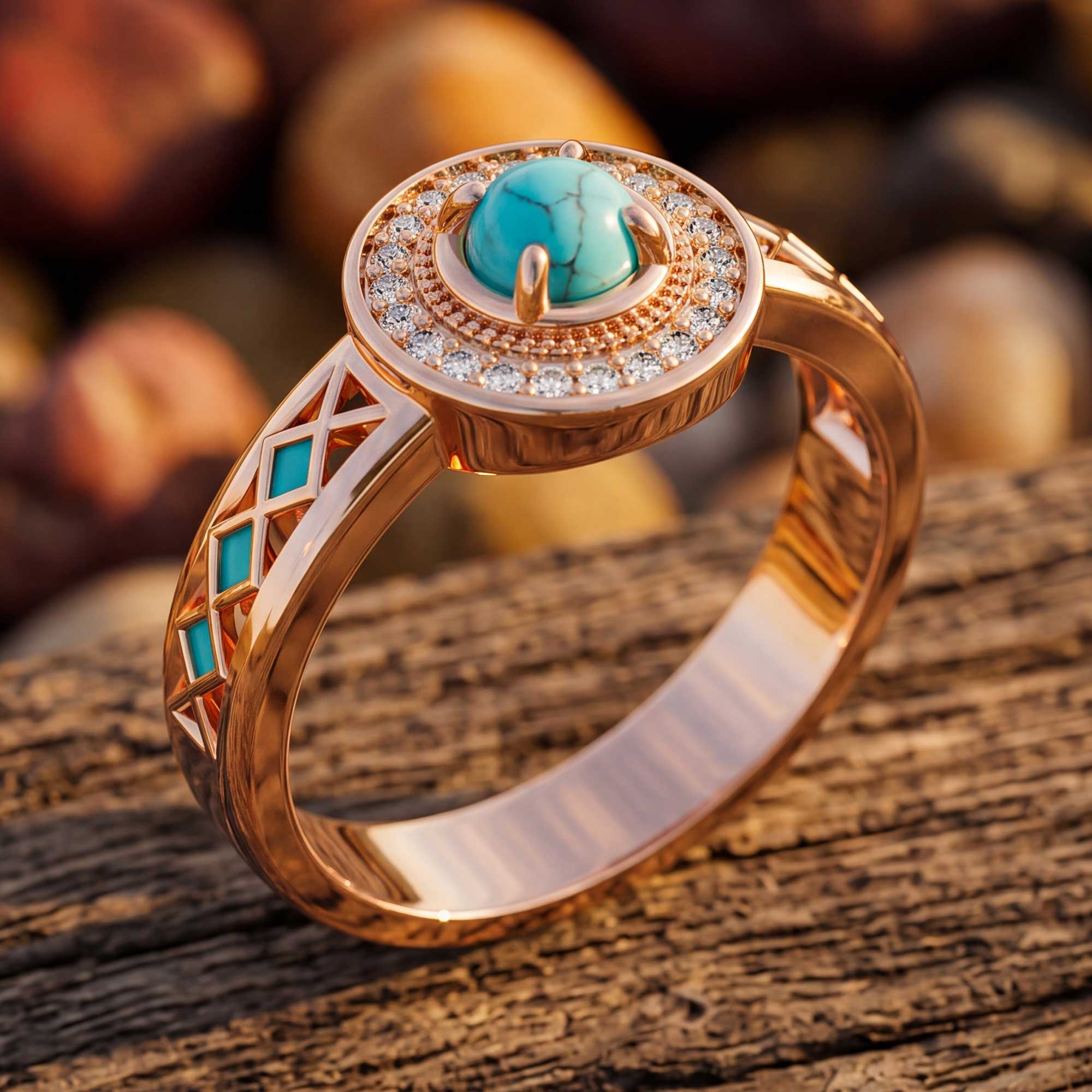 Competitive Spirit Ring - Turquoise 3