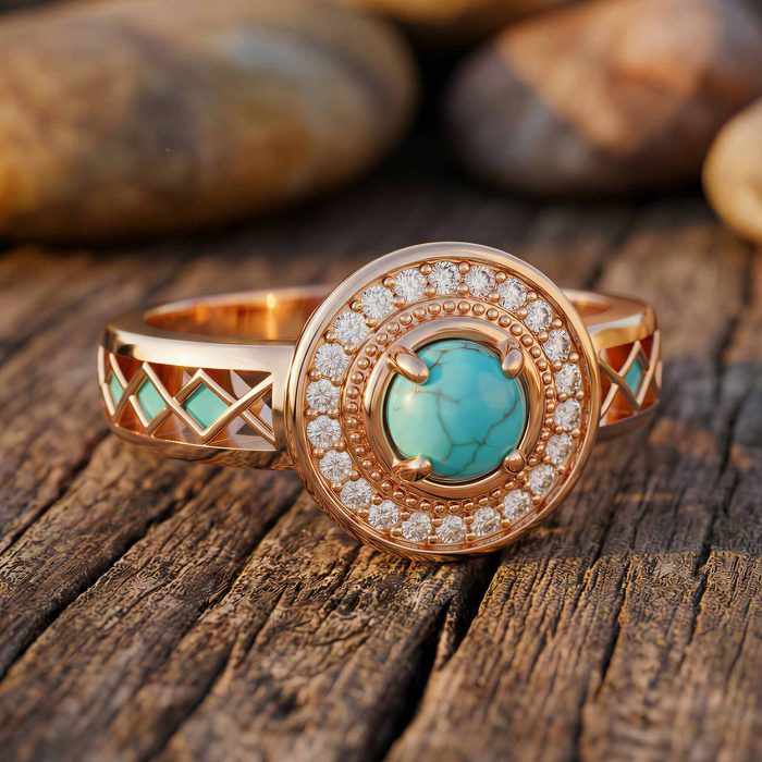 Competitive Spirit Ring - Turquoise 1