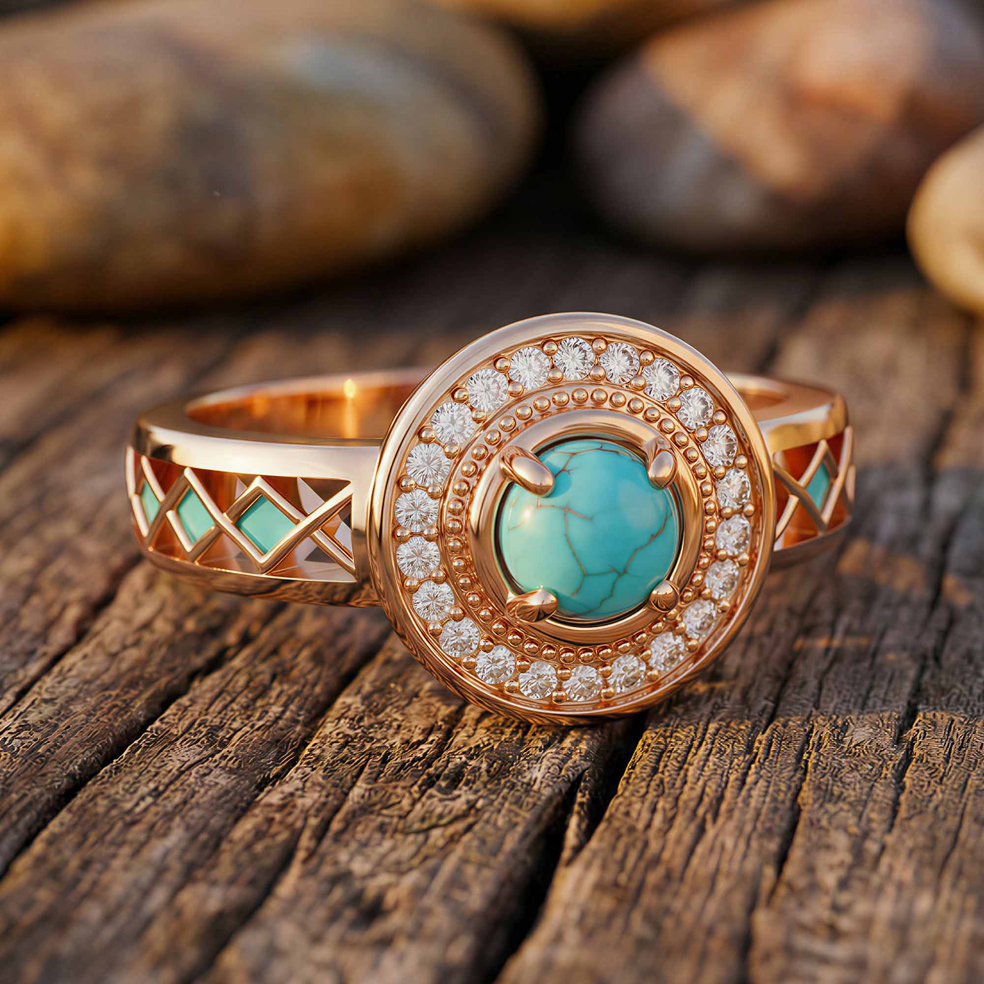 Competitive Spirit Ring - Turquoise 1