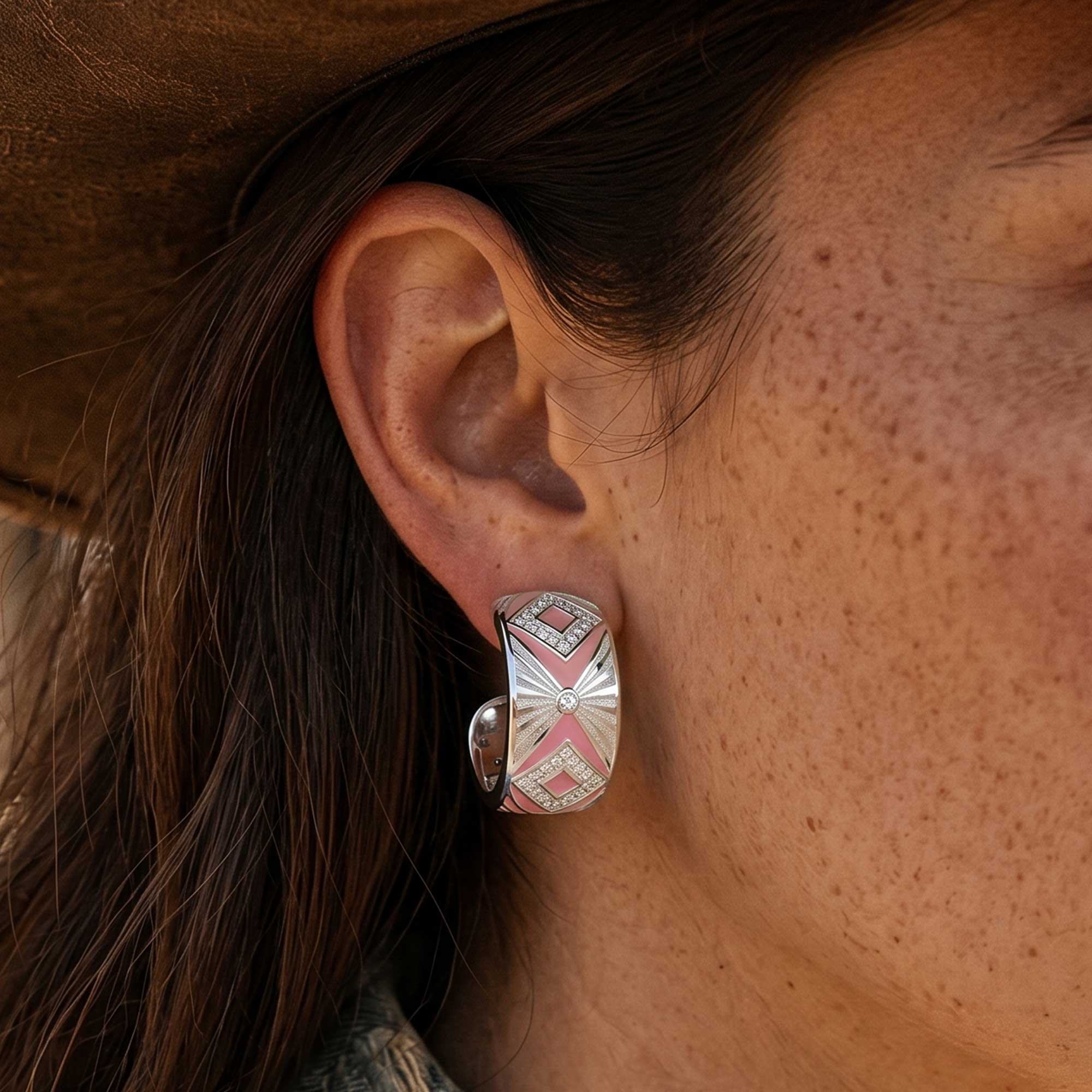 Cowgirl Legend Earrings - Pink 4