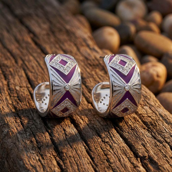Cowgirl Legend Earrings - Purple 1