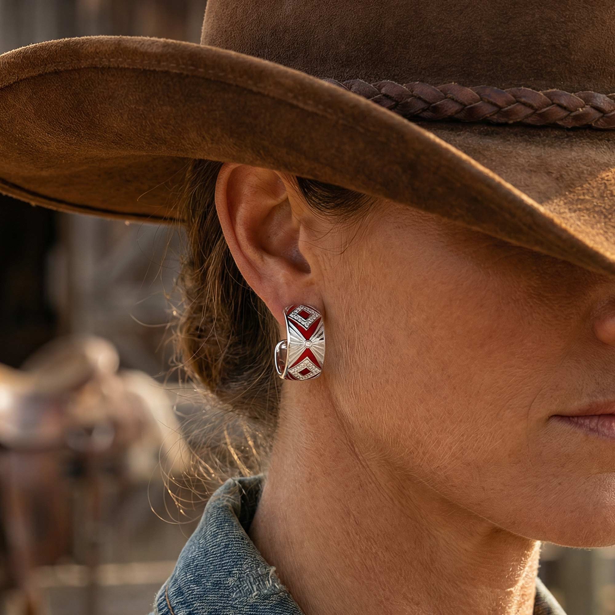 Cowgirl Legend Earrings - Red 2
