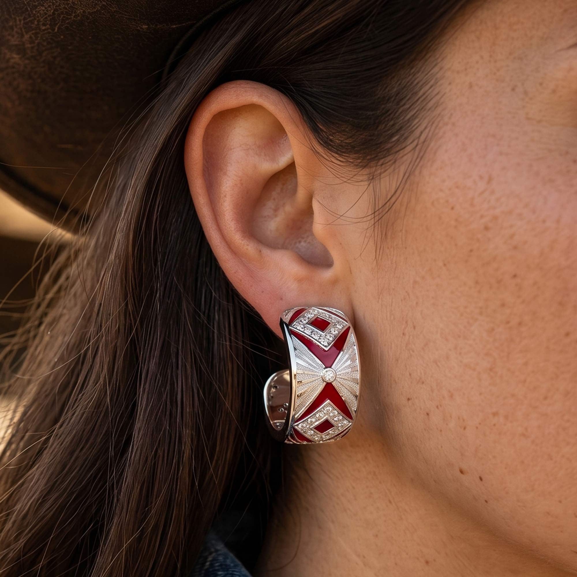 Cowgirl Legend Earrings - Red 4
