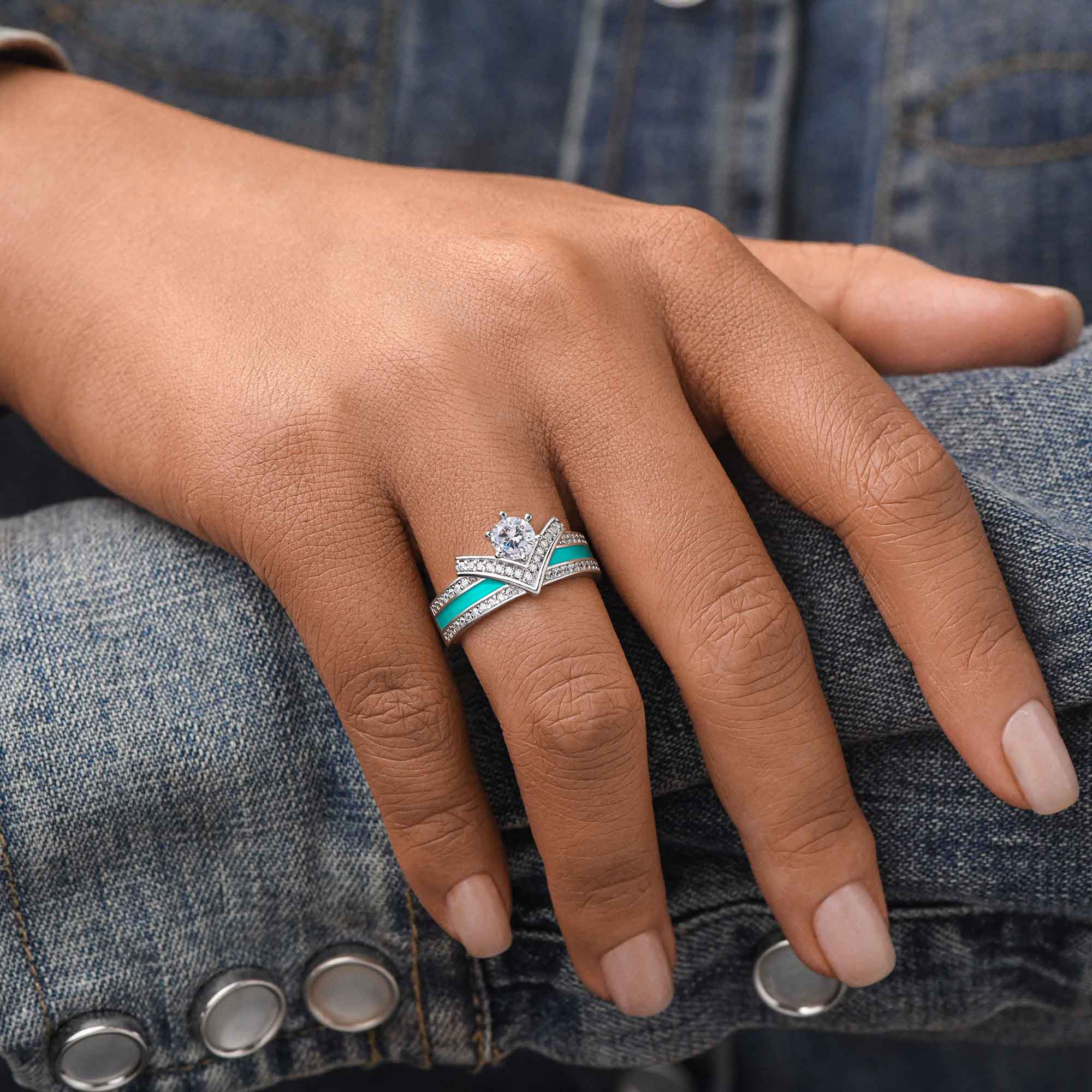 Crowned Noble Ring - Moissanite 4