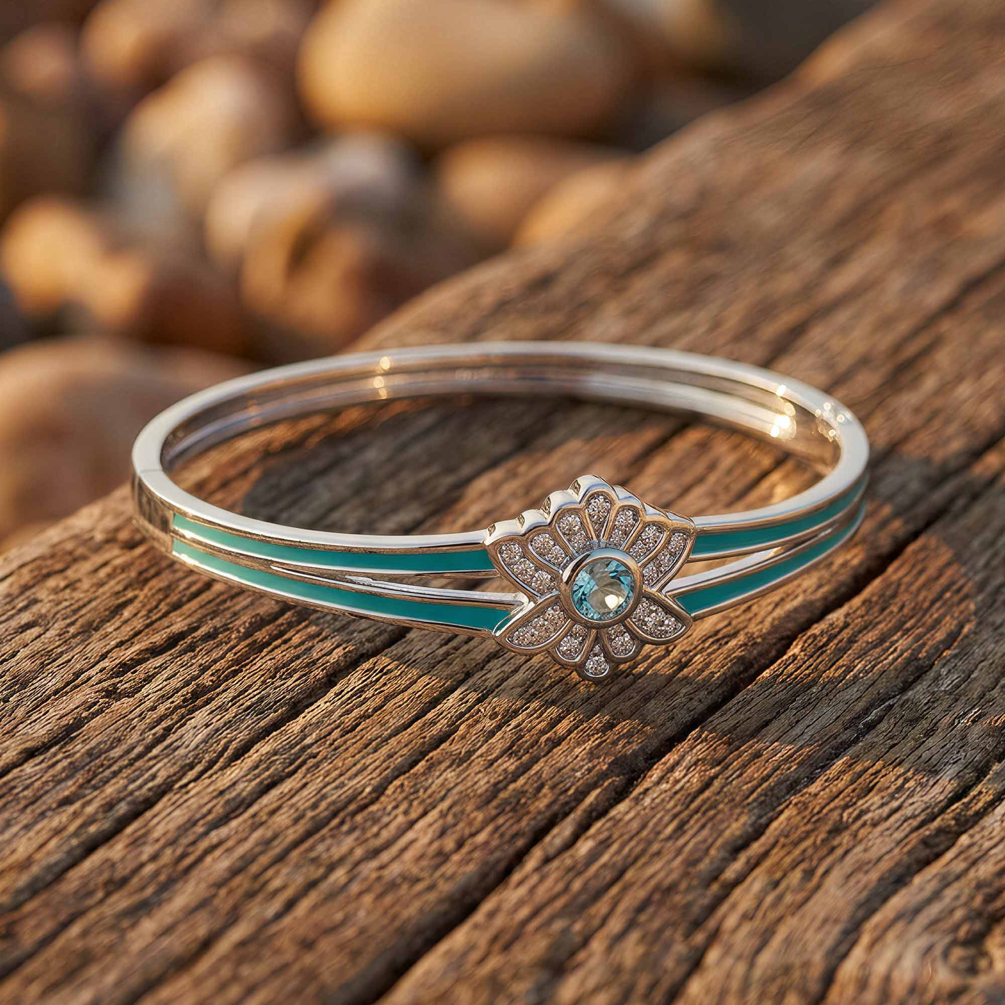 Desert Bloom Bracelet - Aquamarine 1