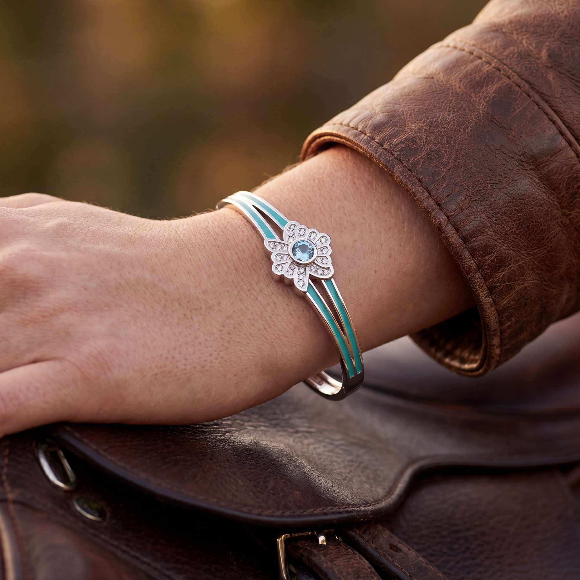 Desert Bloom Bracelet - Aquamarine 4