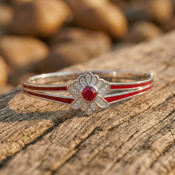 Desert Bloom Bracelet - Ruby 1