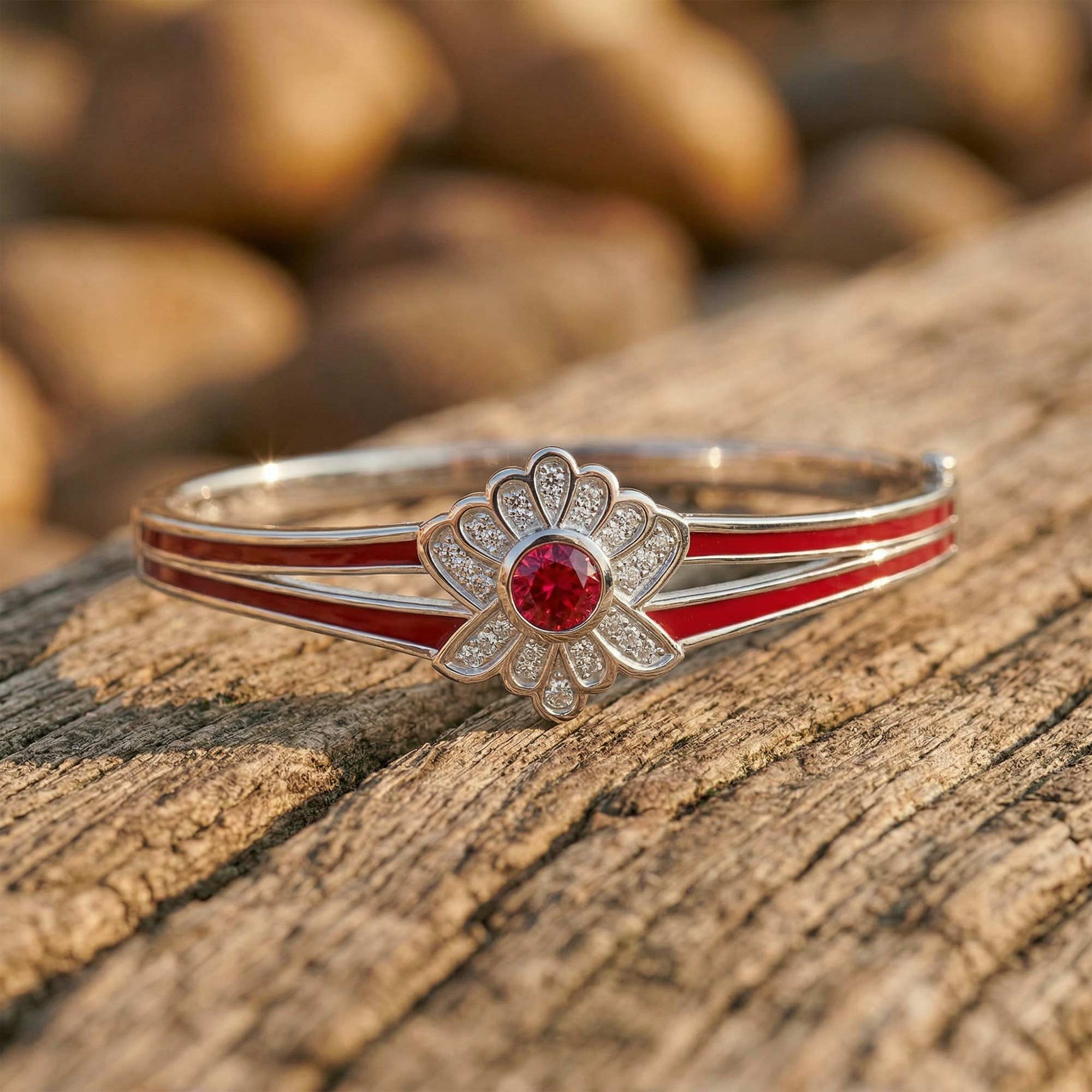 Desert Bloom Bracelet - Ruby 1