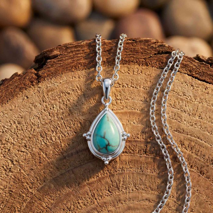 Desert Tears Necklace - Turquoise 1