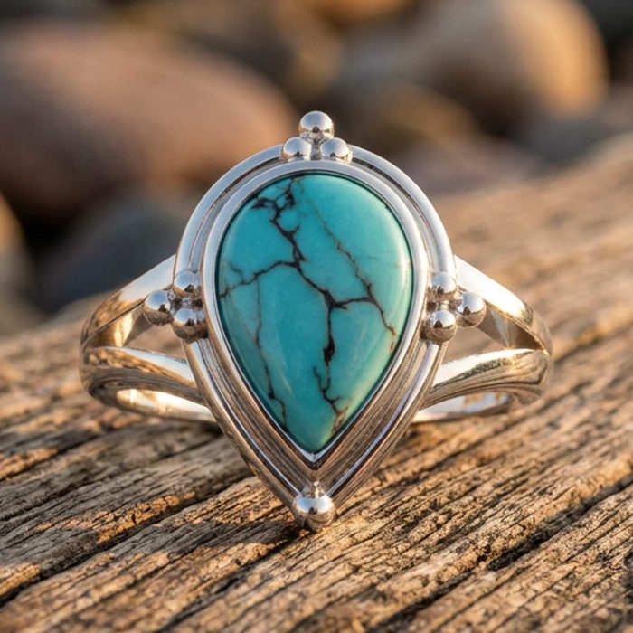 Desert Tears Ring - Turquoise 1